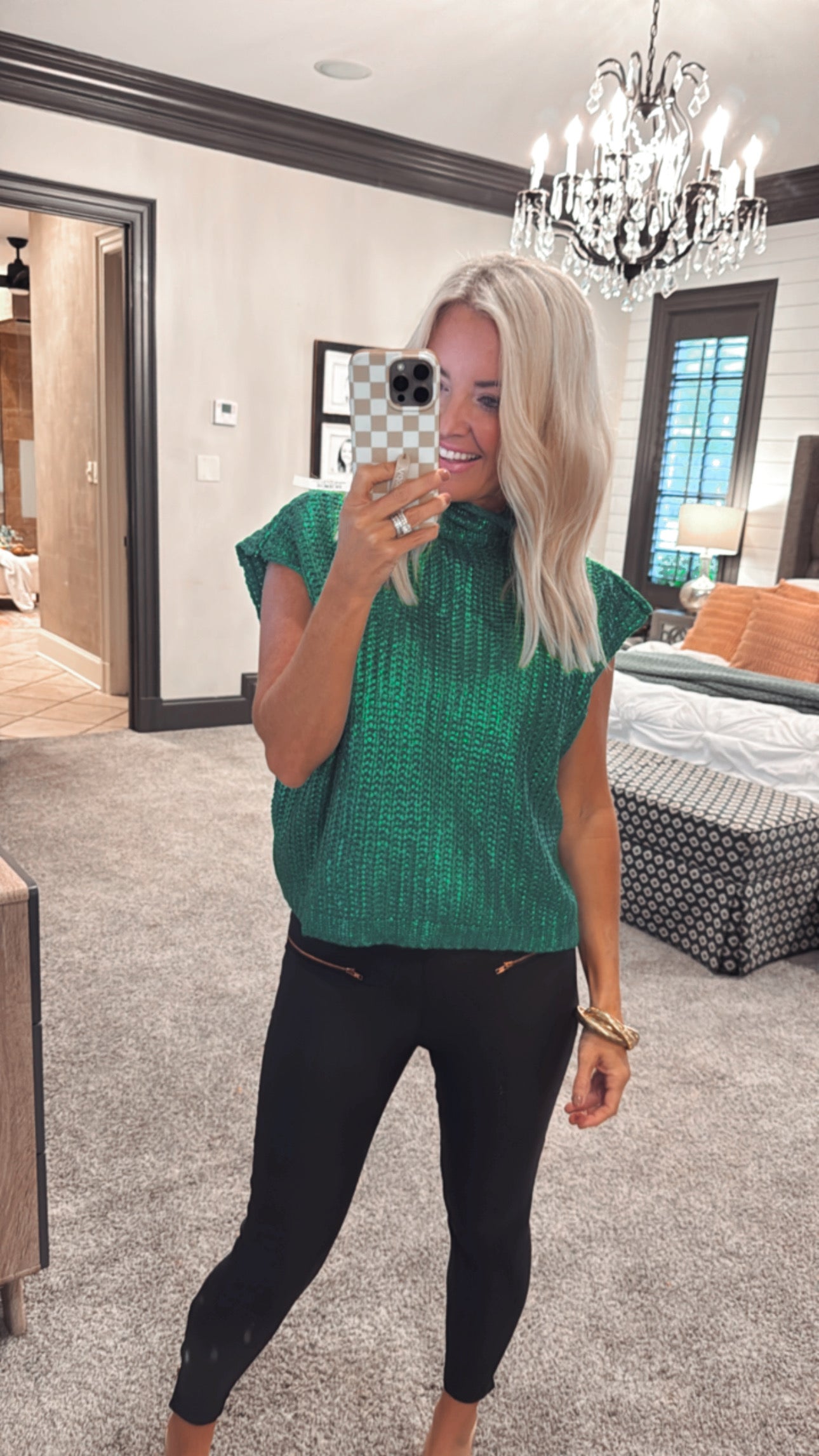 Metallic Foil Sweater