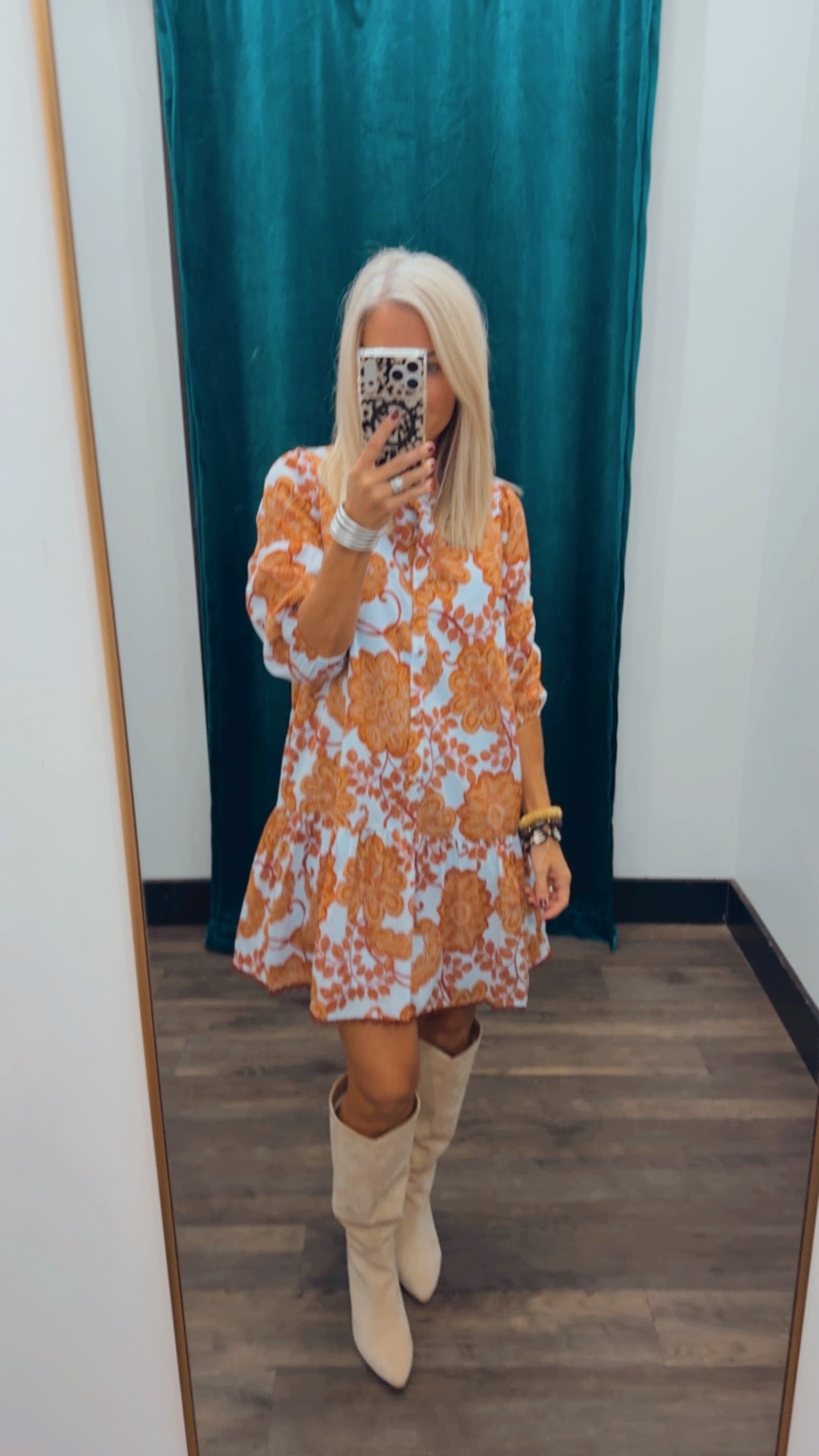 Floral Yamila Ruffle Dress