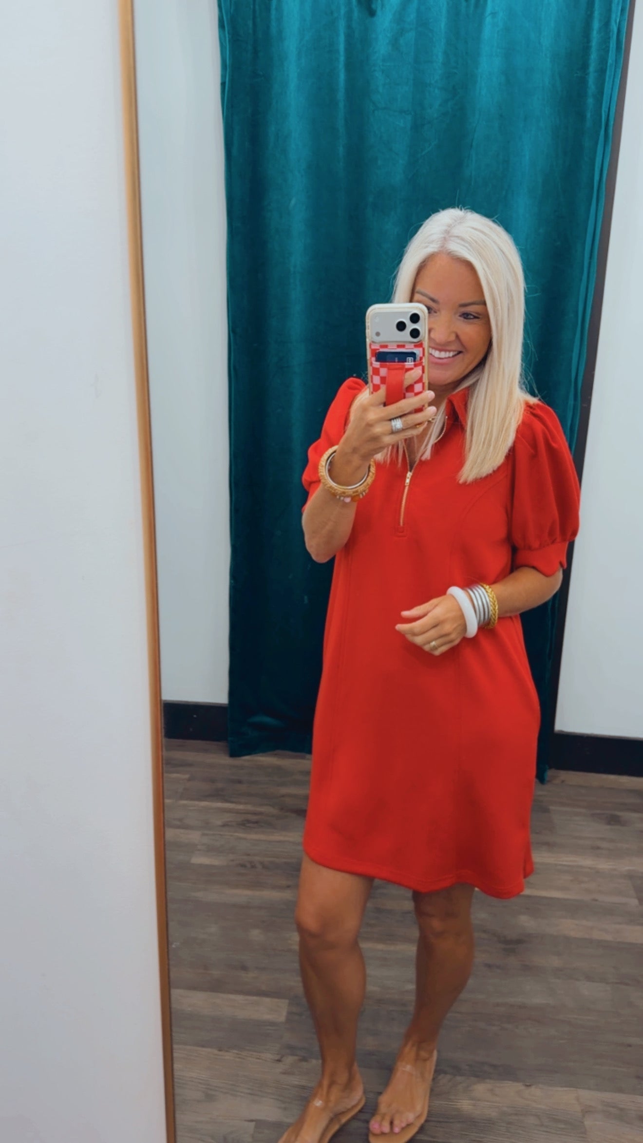 Puff Sleeve Mini Dress