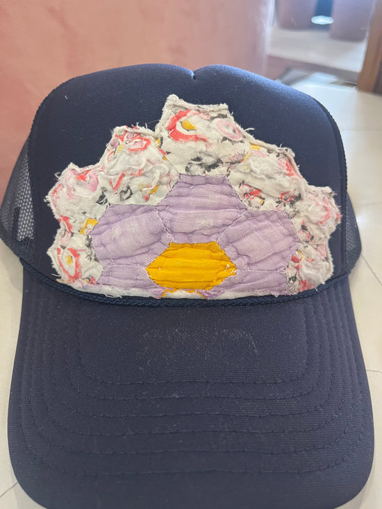 Vintage Quilt Trucker Hat