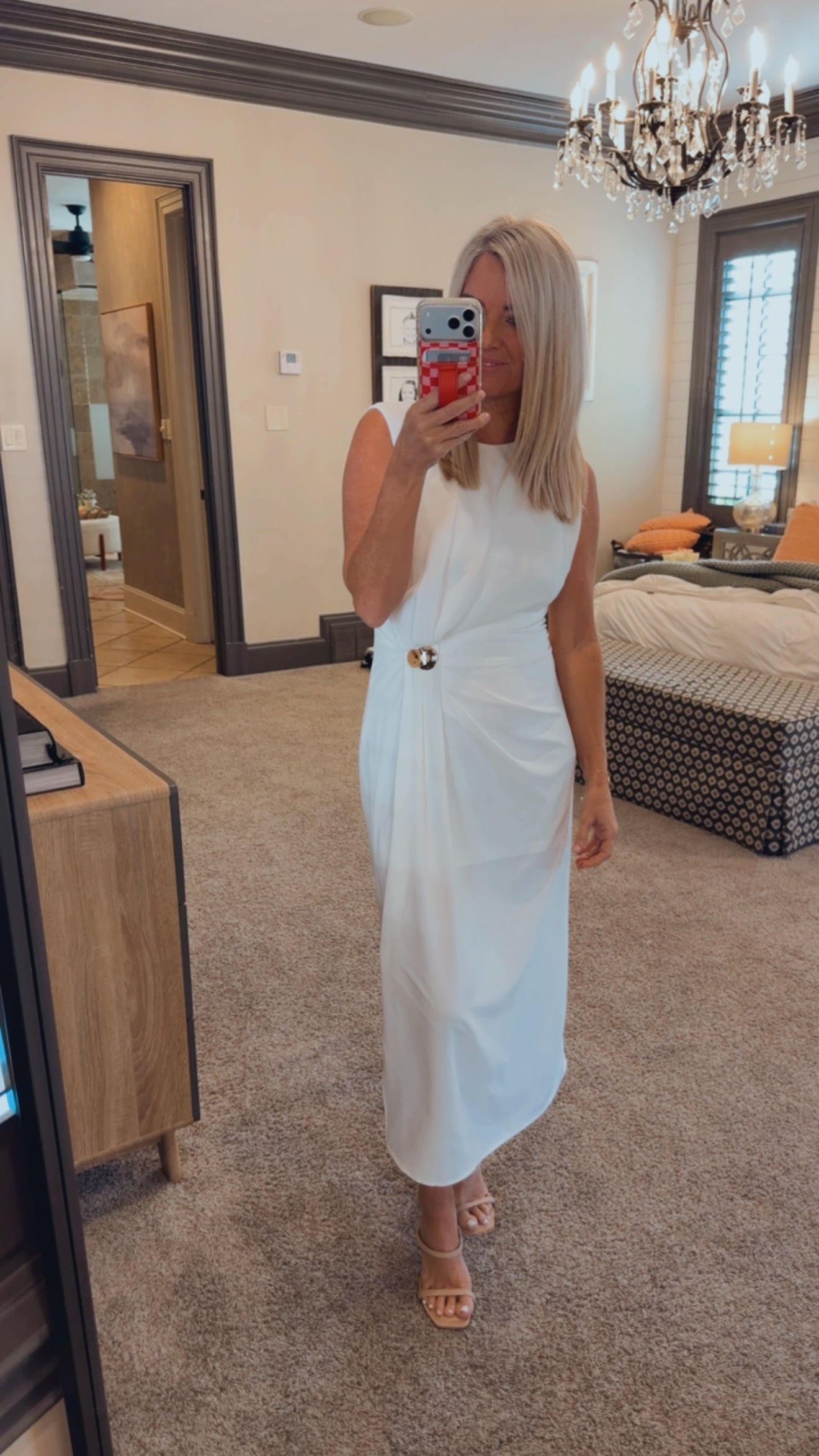 Pleated Detail Dress