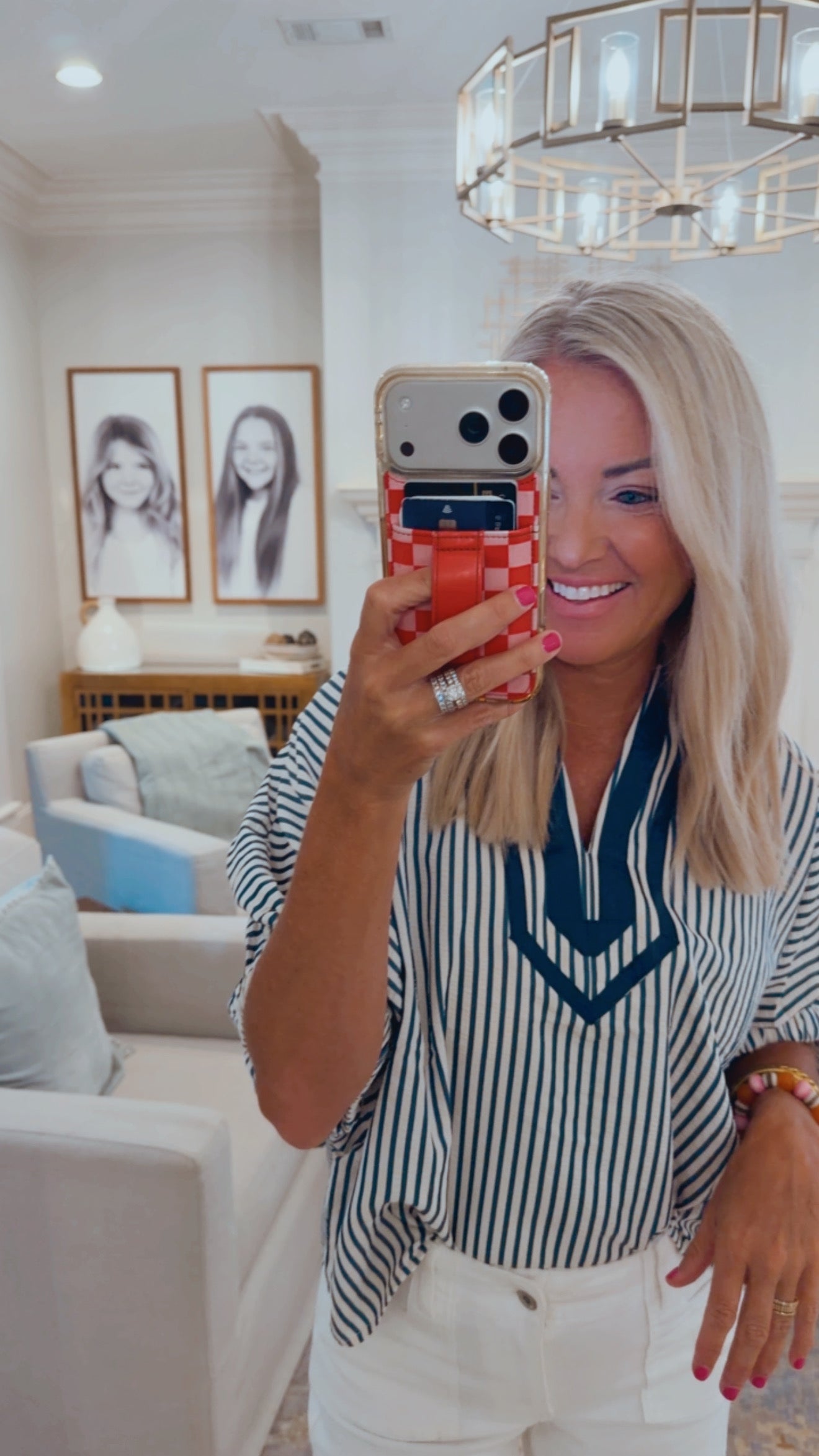 Harbor Stripe Puff Sleeve Top