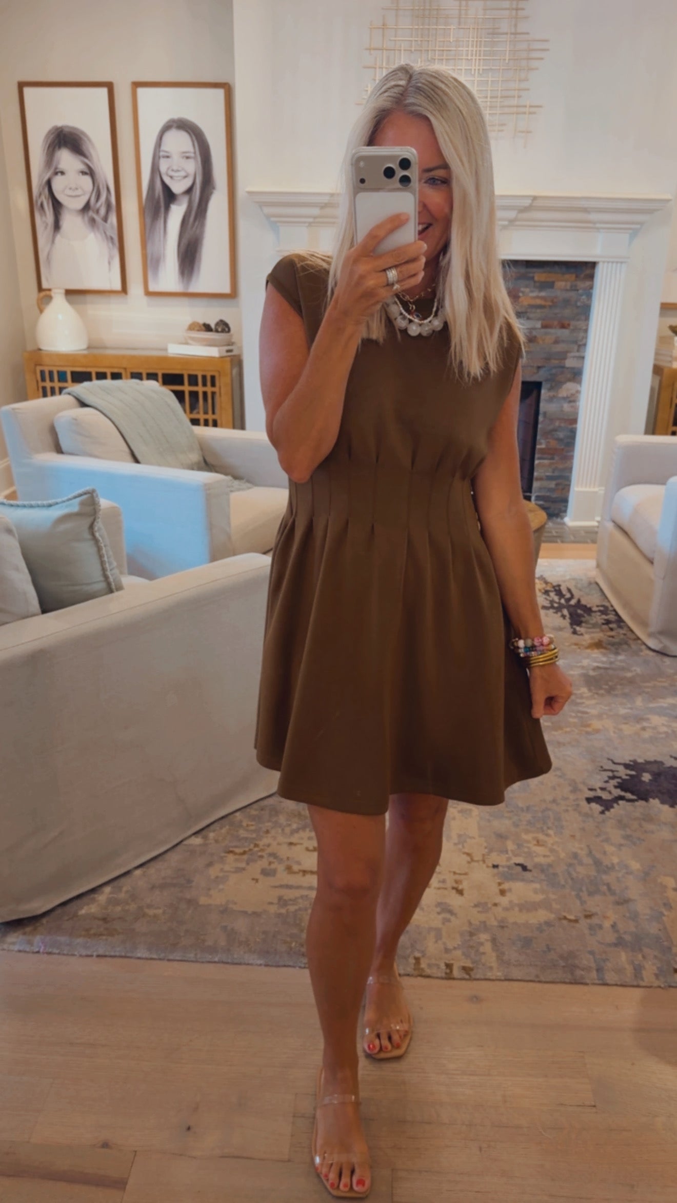 Cap Sleeve Mini Dress