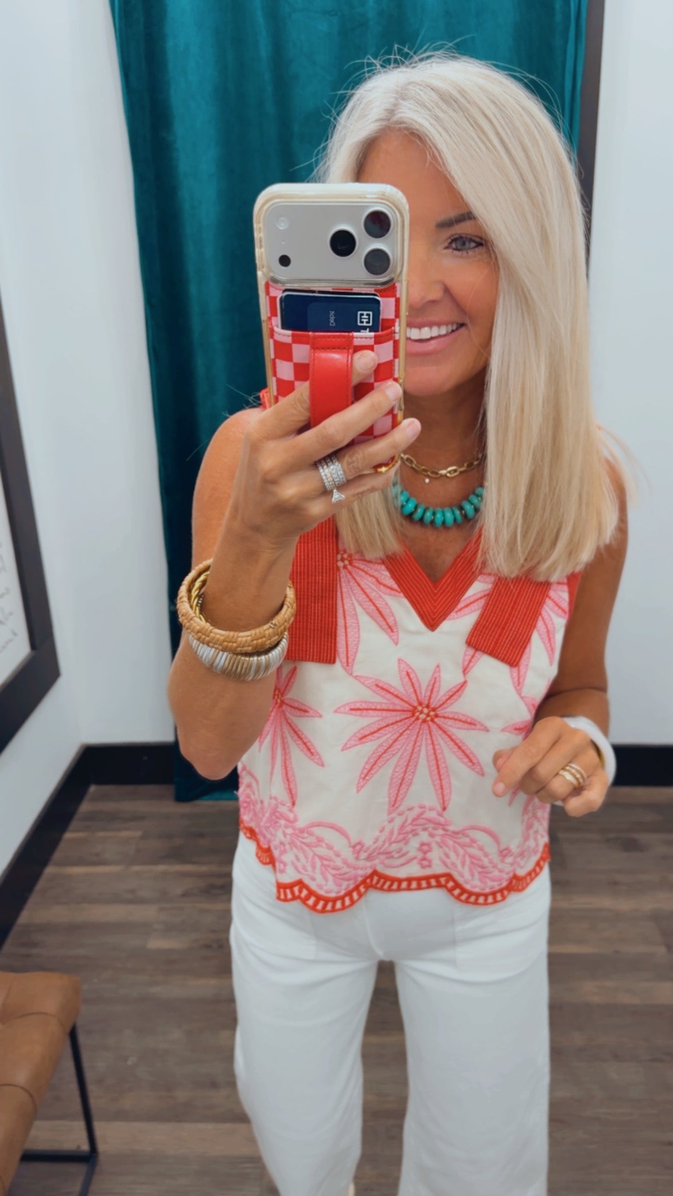 Floral Embroidered Top