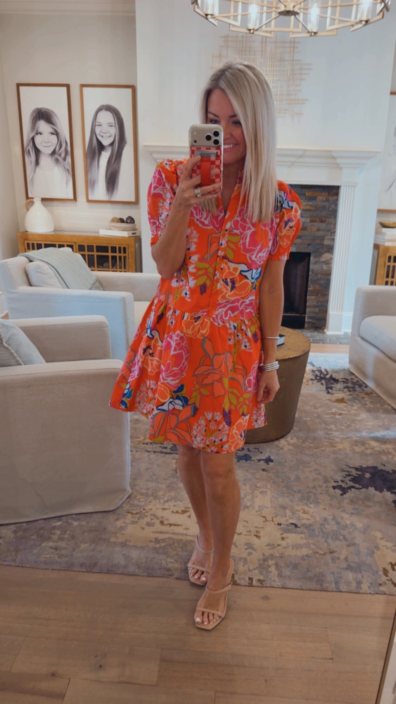 Dercy Floral Verny Shift Mini Dress