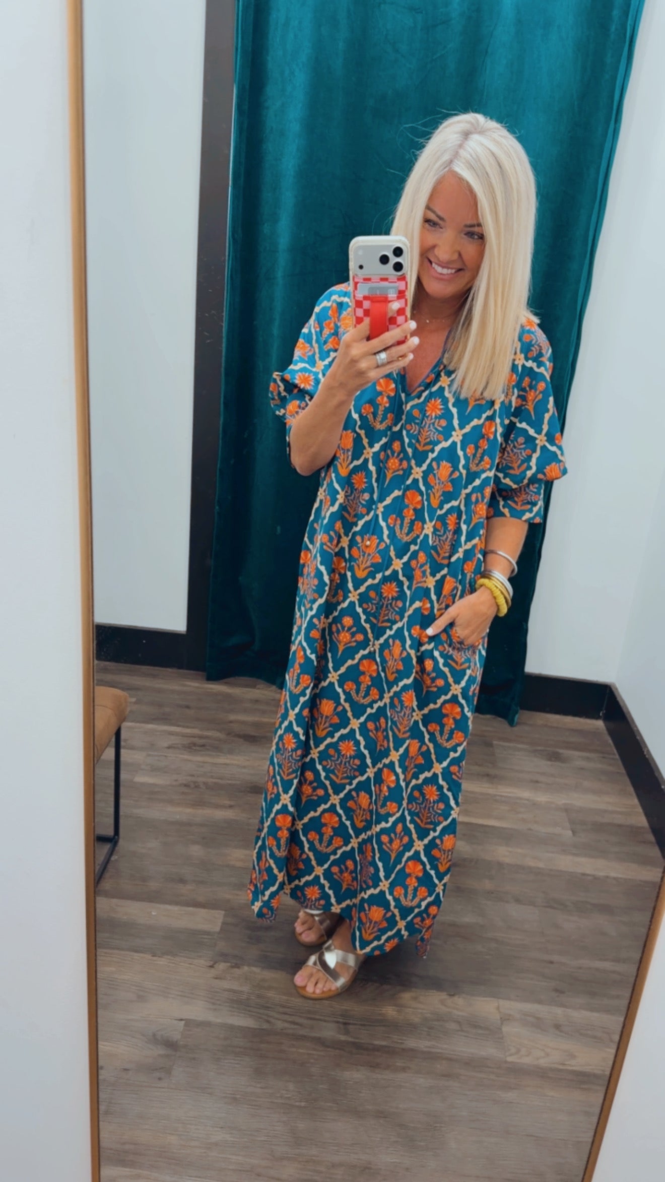 Floral Print Midi Dress