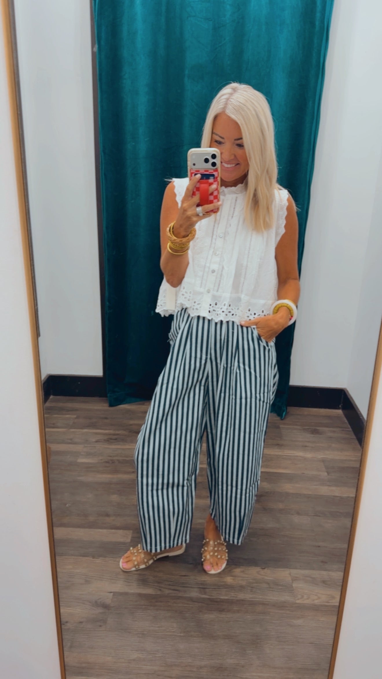 Candy Stripe Crop Pant