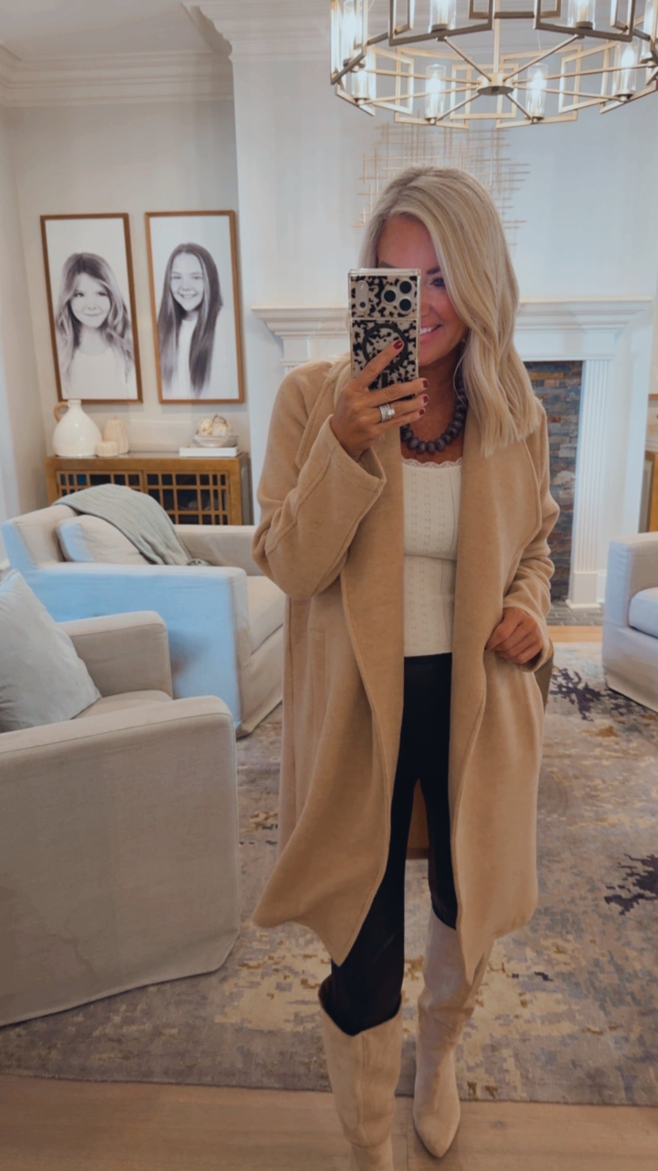 Open Front Knit Jacket