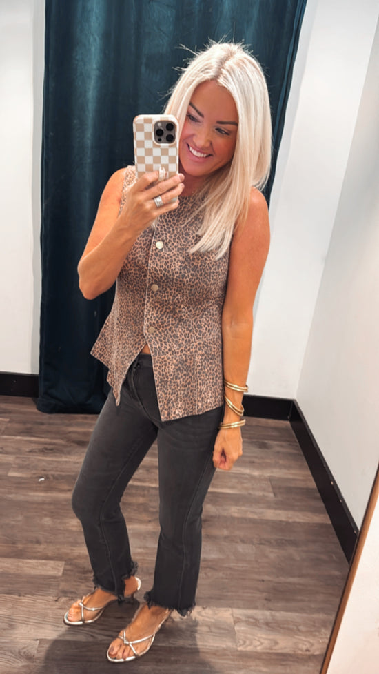 Animal Print Vest