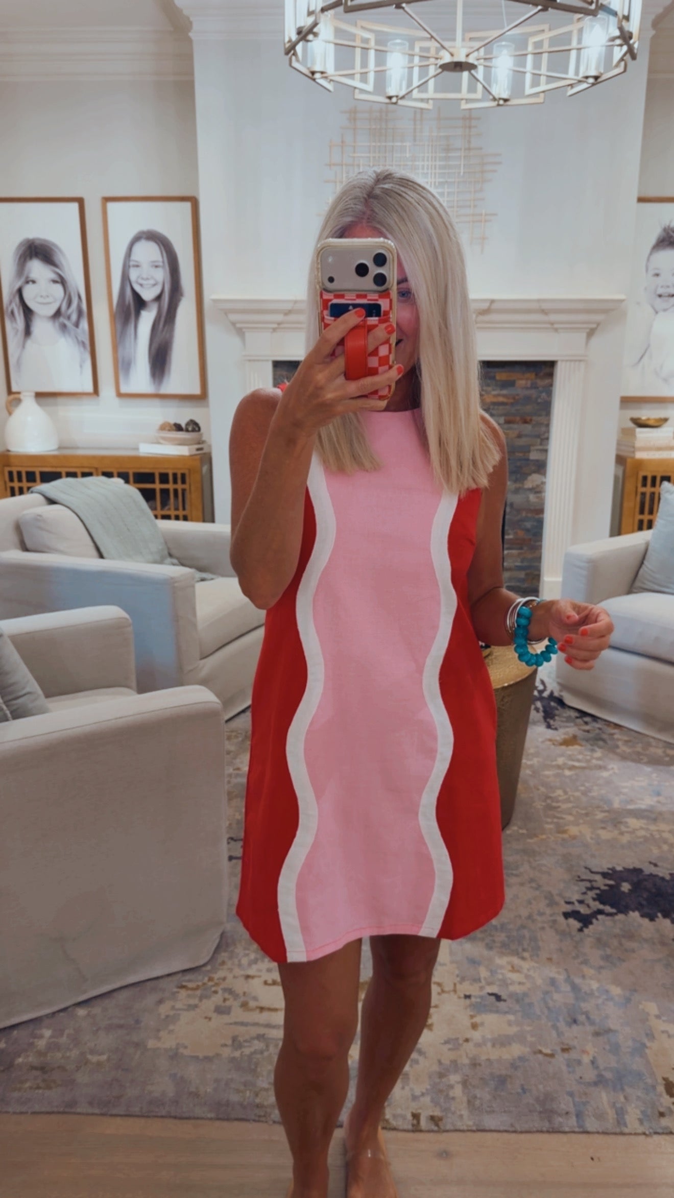 Wavy Panel Dress