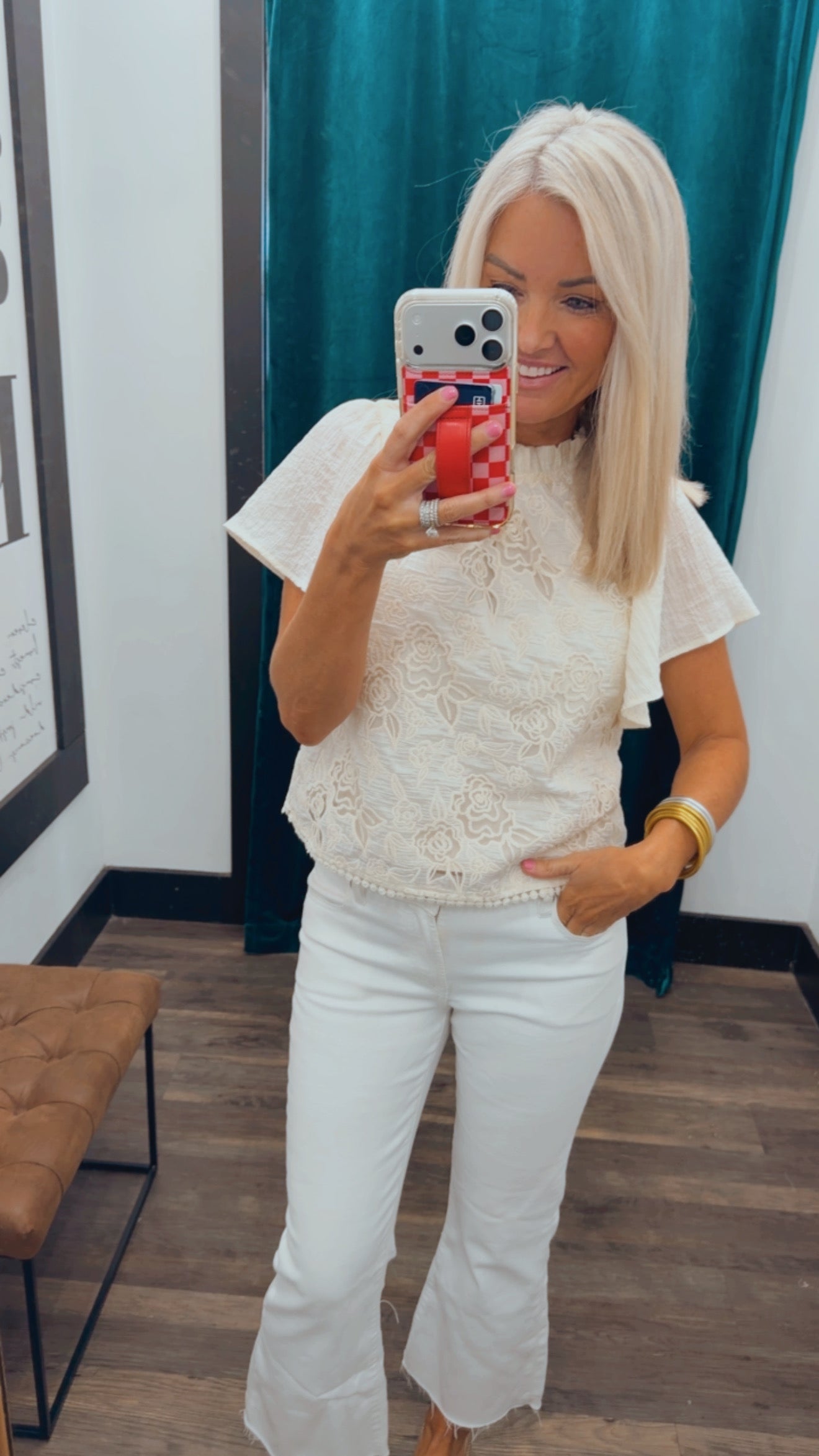 Greta Embroidered Top