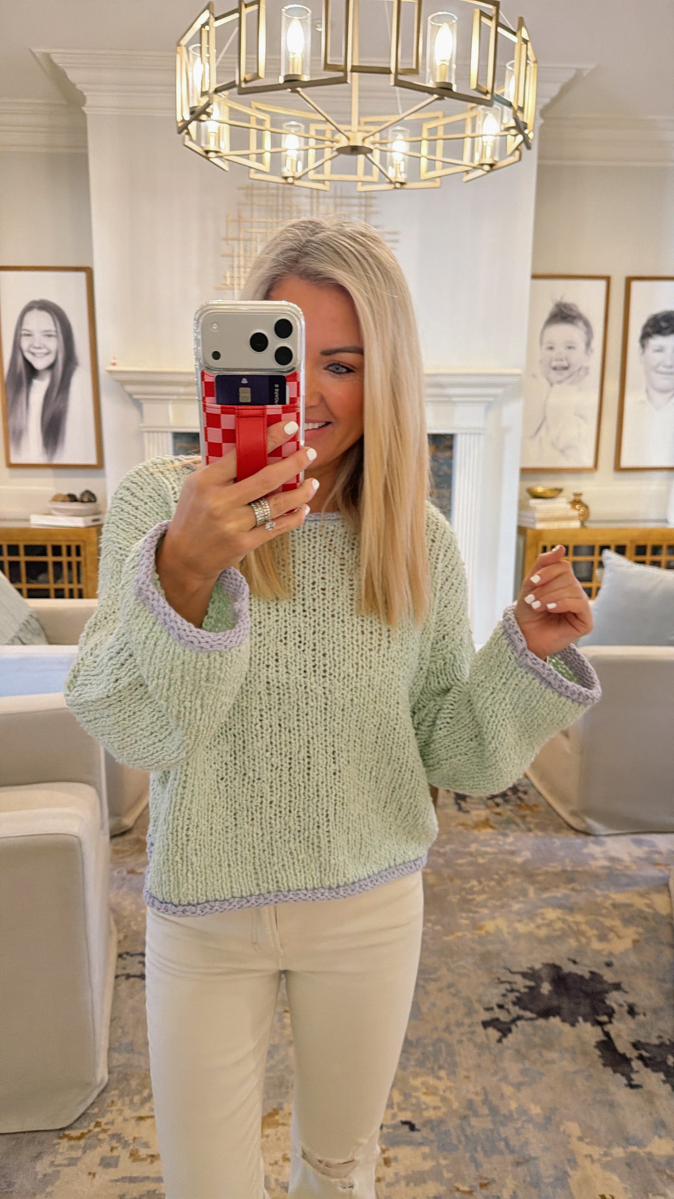 Knit Contrast Sweater
