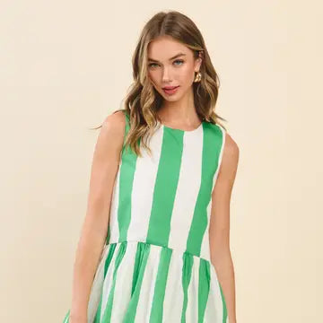 Stripe Drop Waist Dress