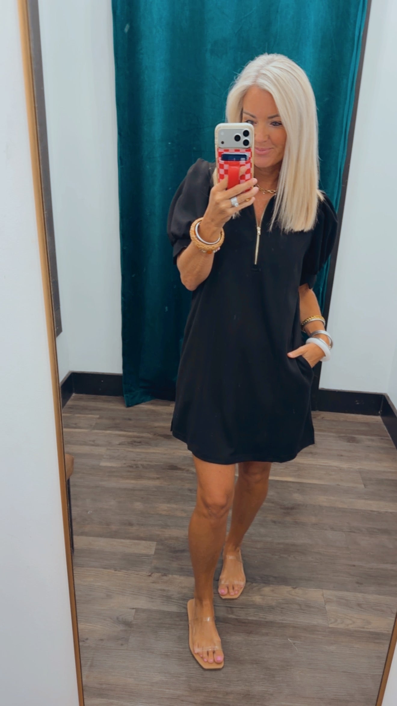 Puff Sleeve Mini Dress