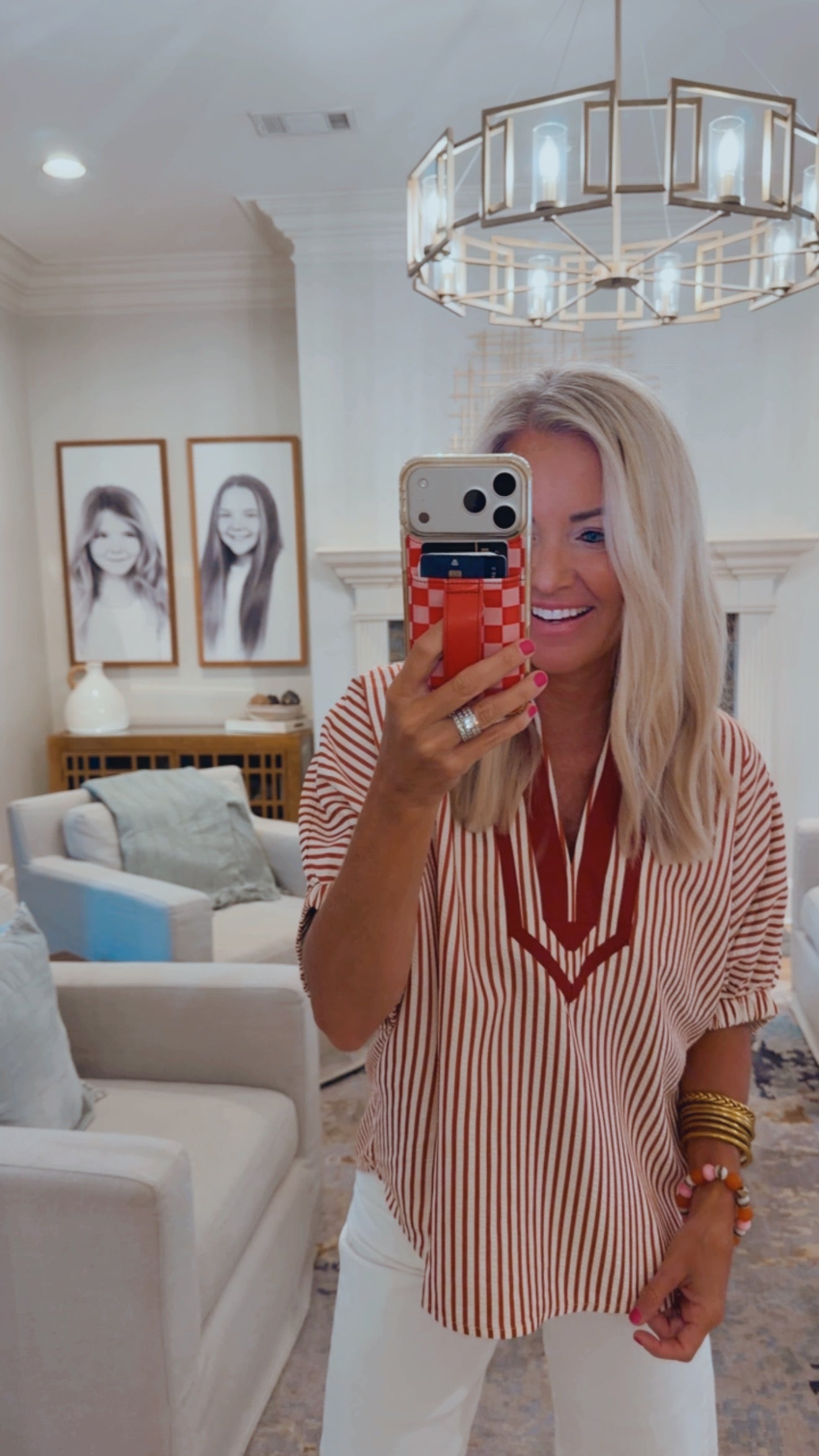 Harbor Stripe Puff Sleeve Top