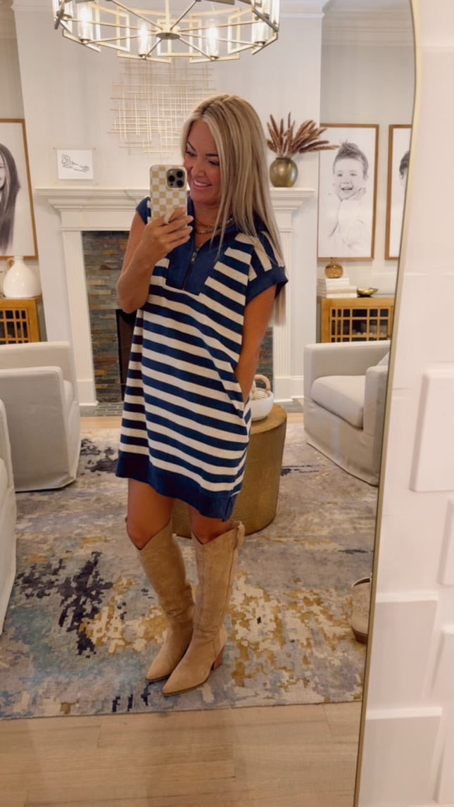 Game Changer Striped Dress