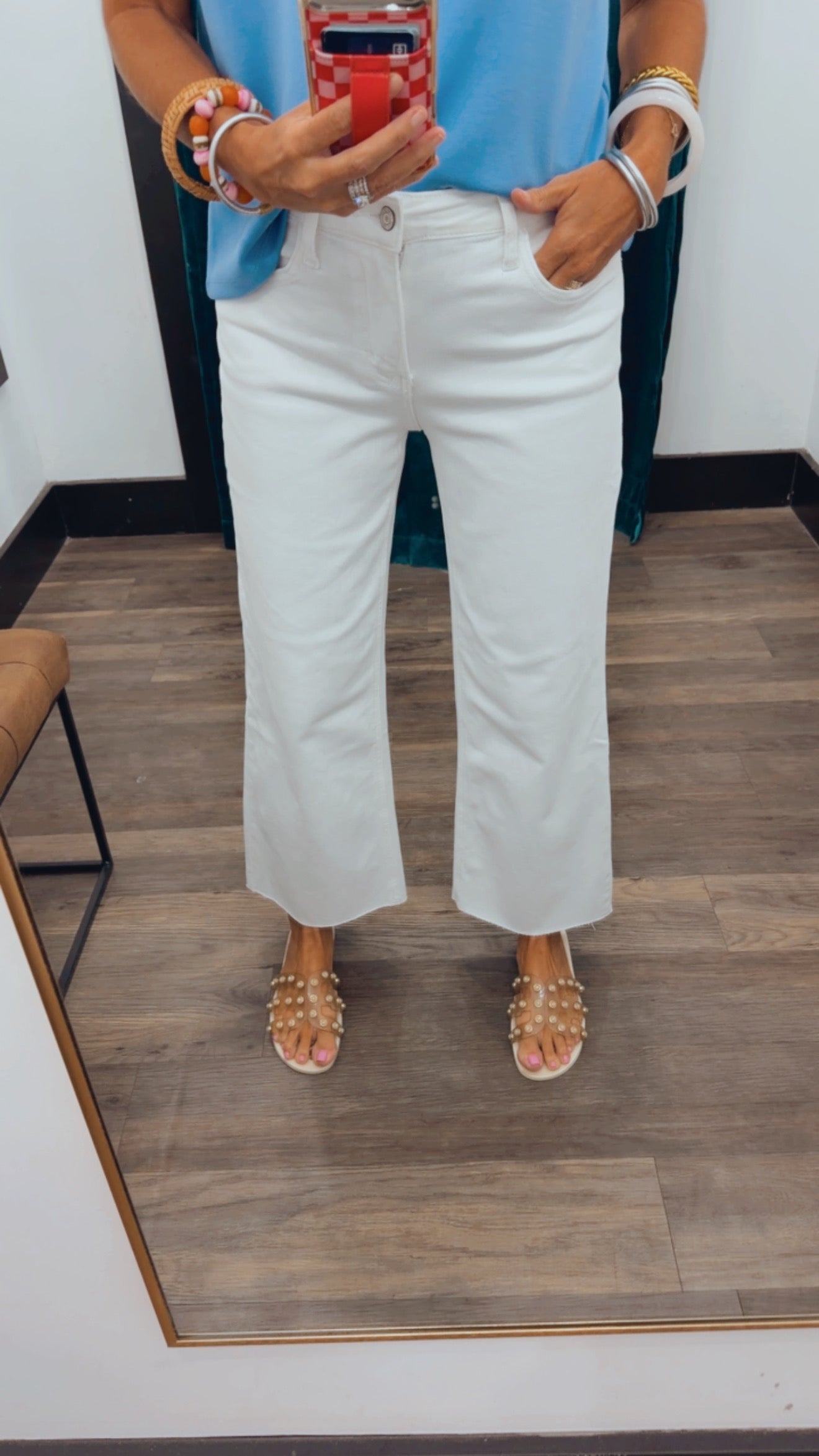 Vervet High Rise Crop Wide Leg