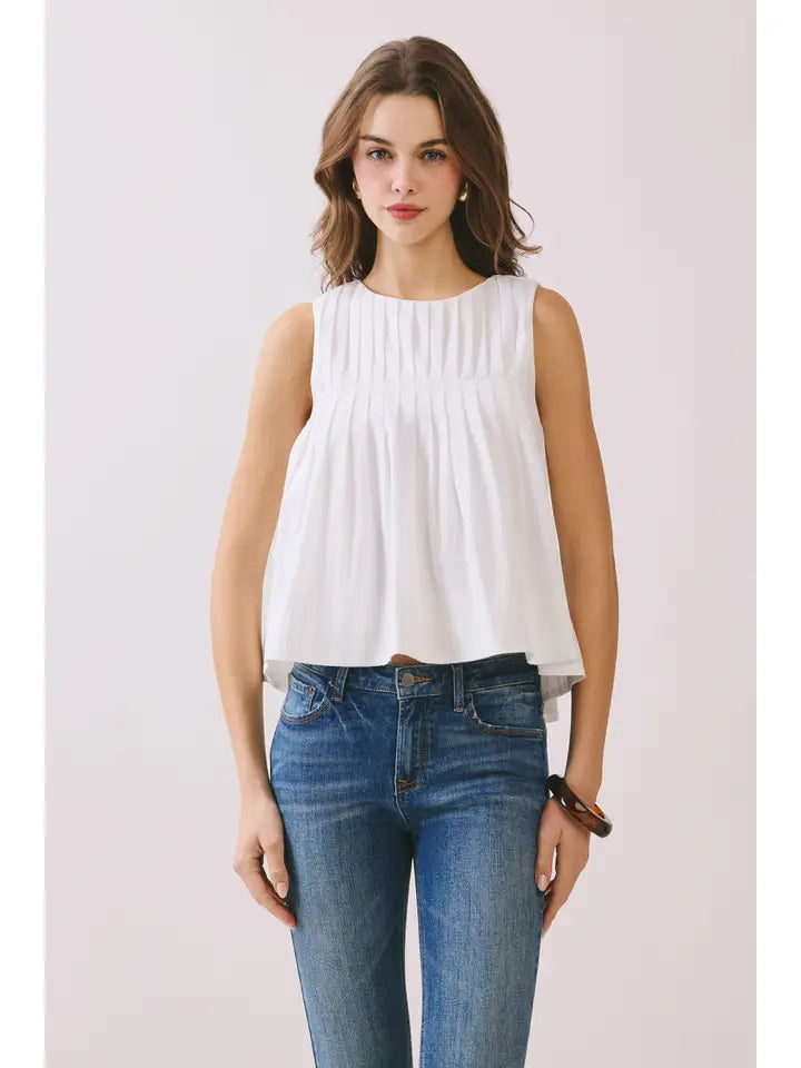 Pleated Detail Top