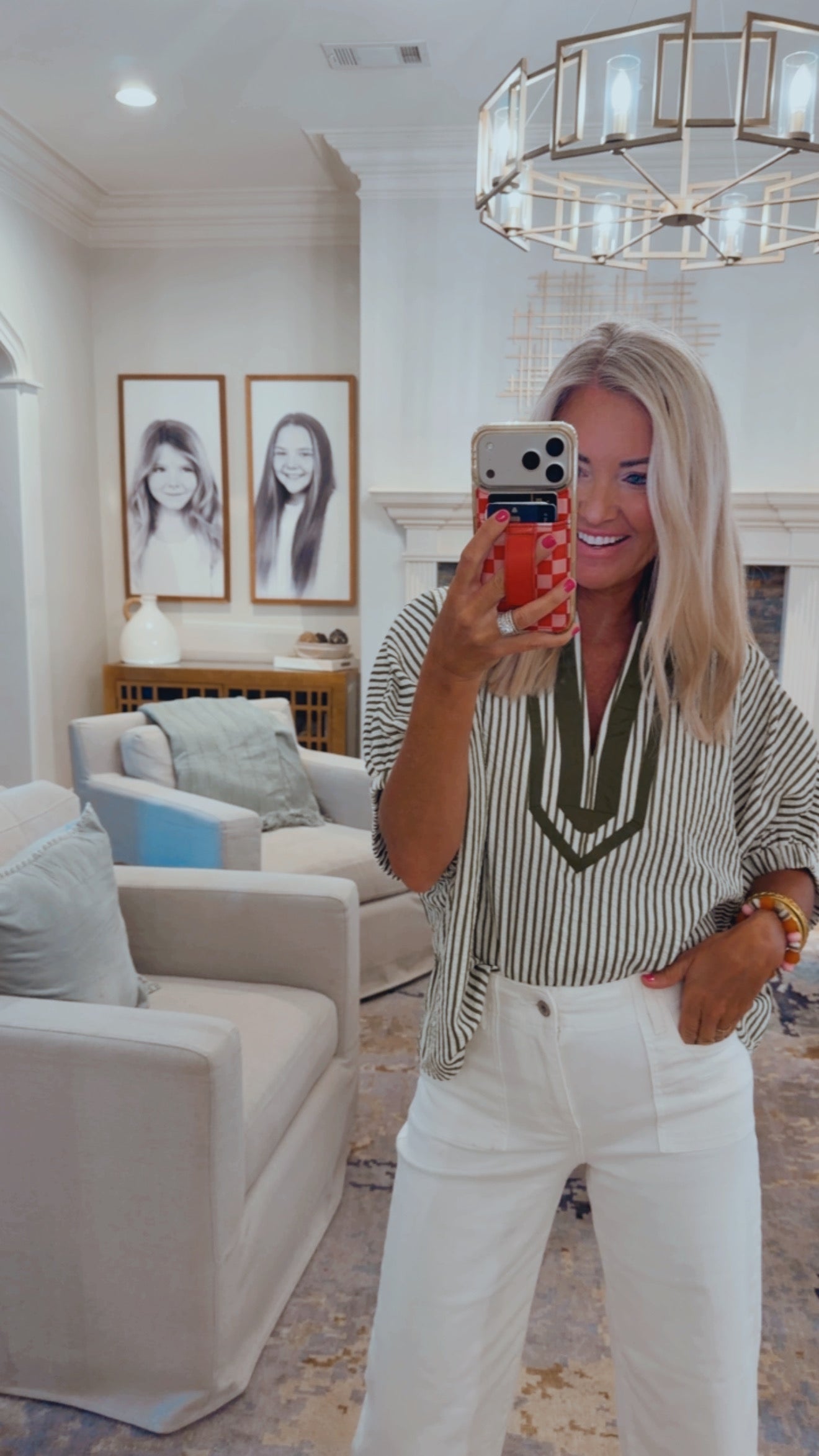 Harbor Stripe Puff Sleeve Top
