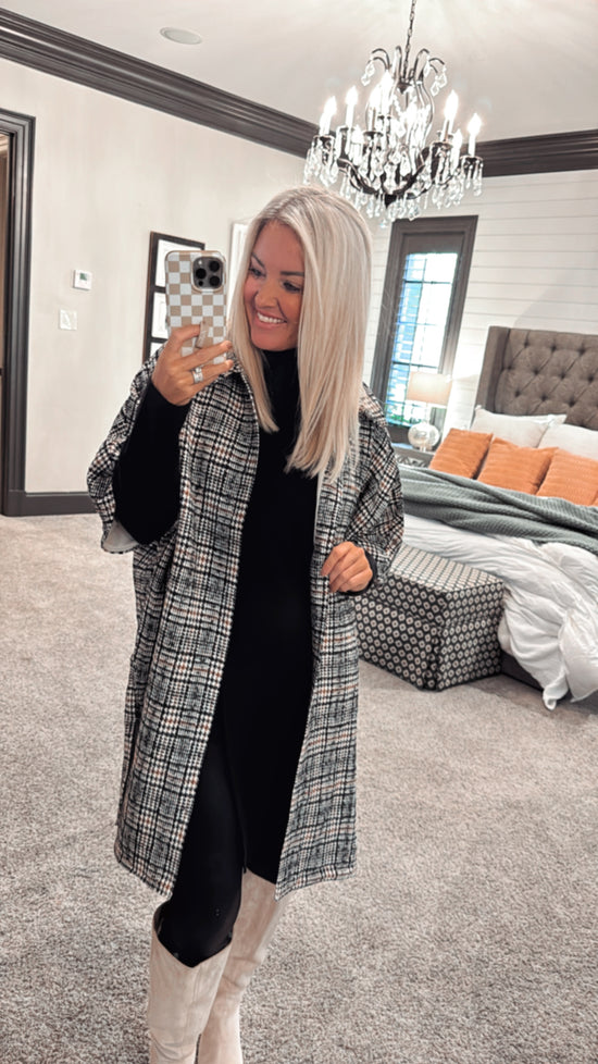 Timeless Plaid Long Coat