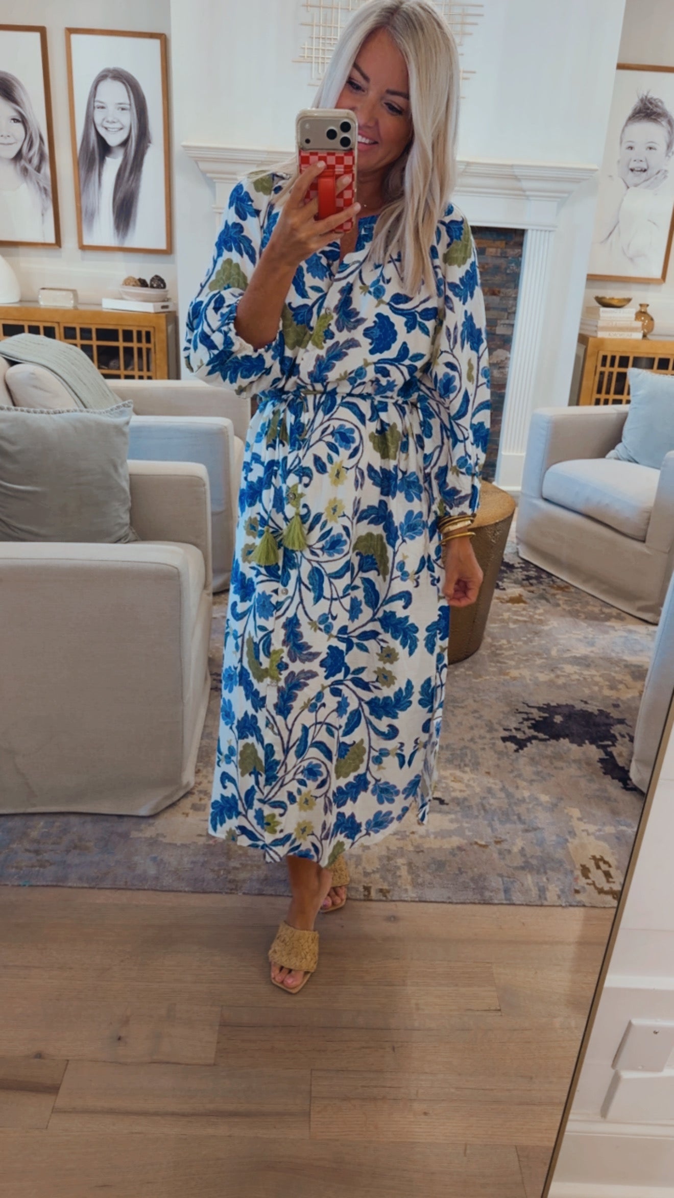 Royal Tassel Tie Dress