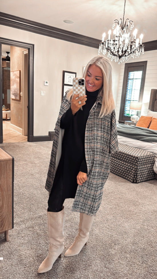 Timeless Plaid Long Coat