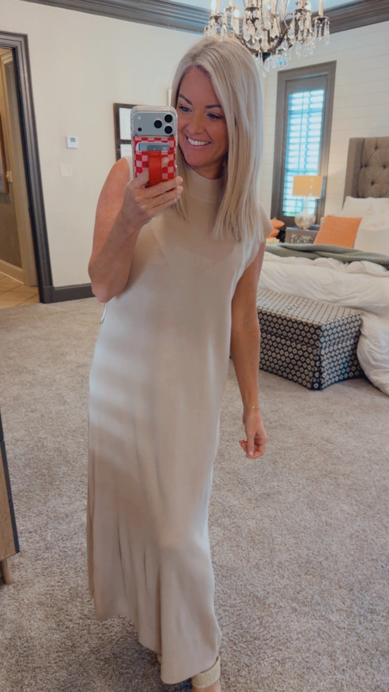 Mock Neck Sweater Dress