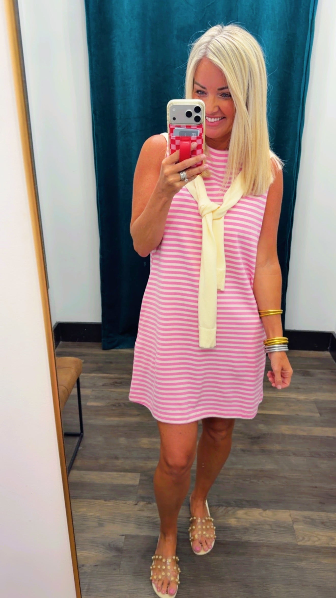 Cardi Stripe Mini Dress