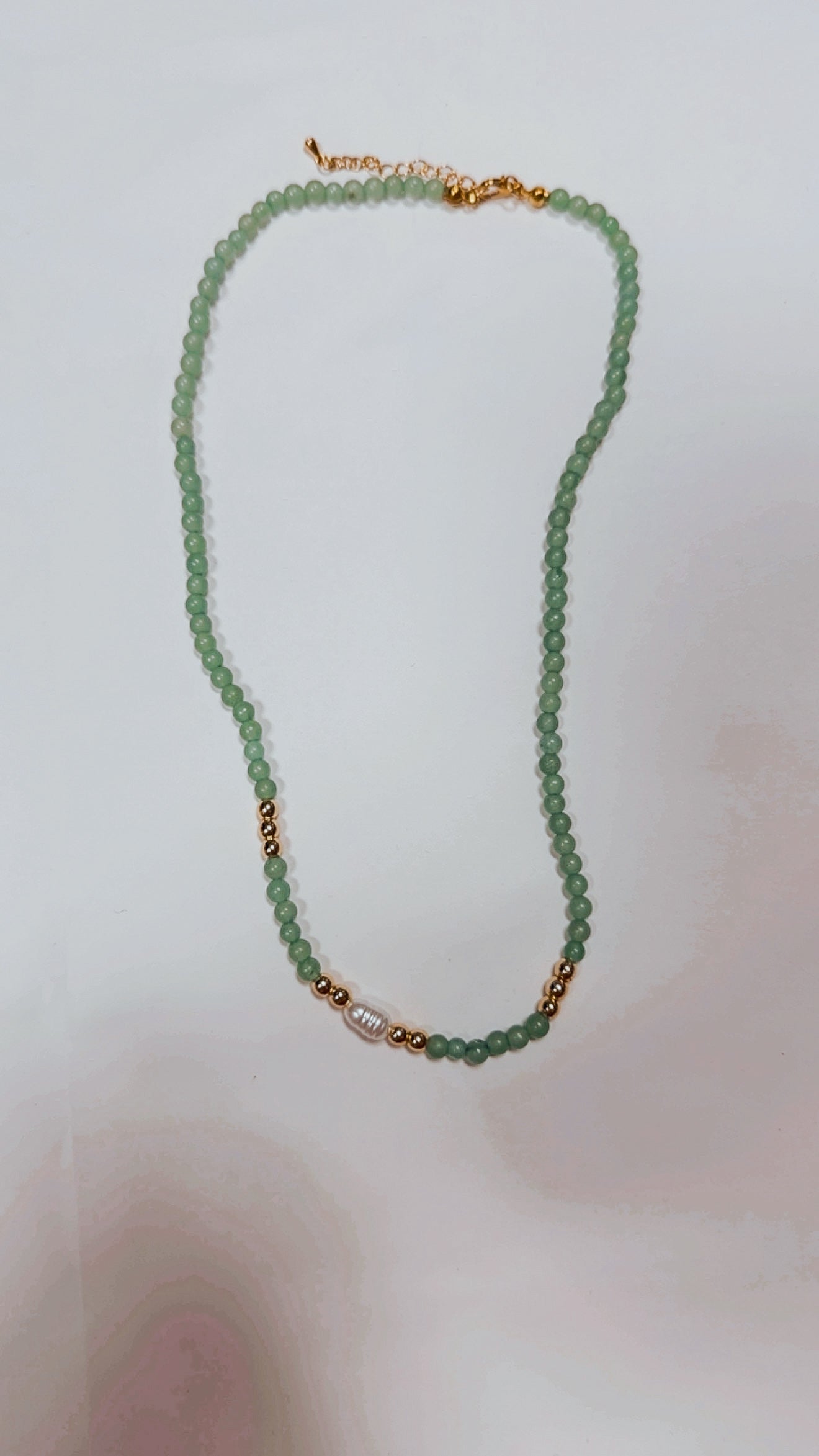 Agate & Crystal Beaded Necklace