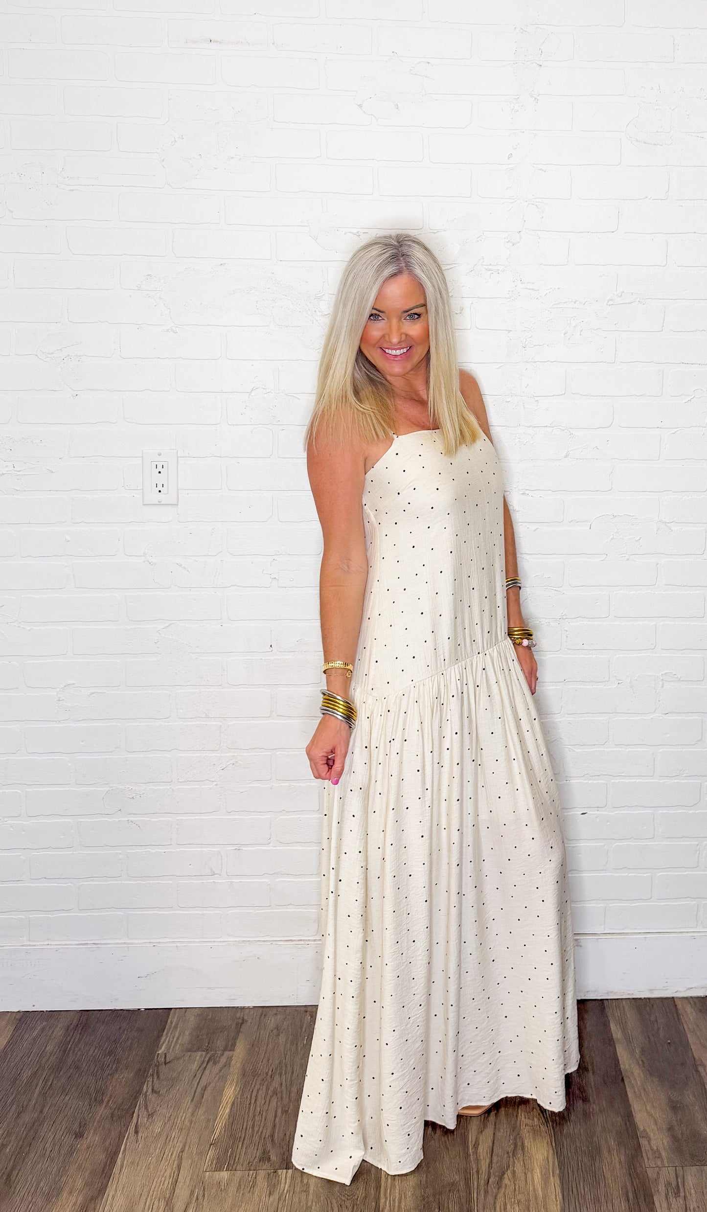 Polka Dot Maxi Dress