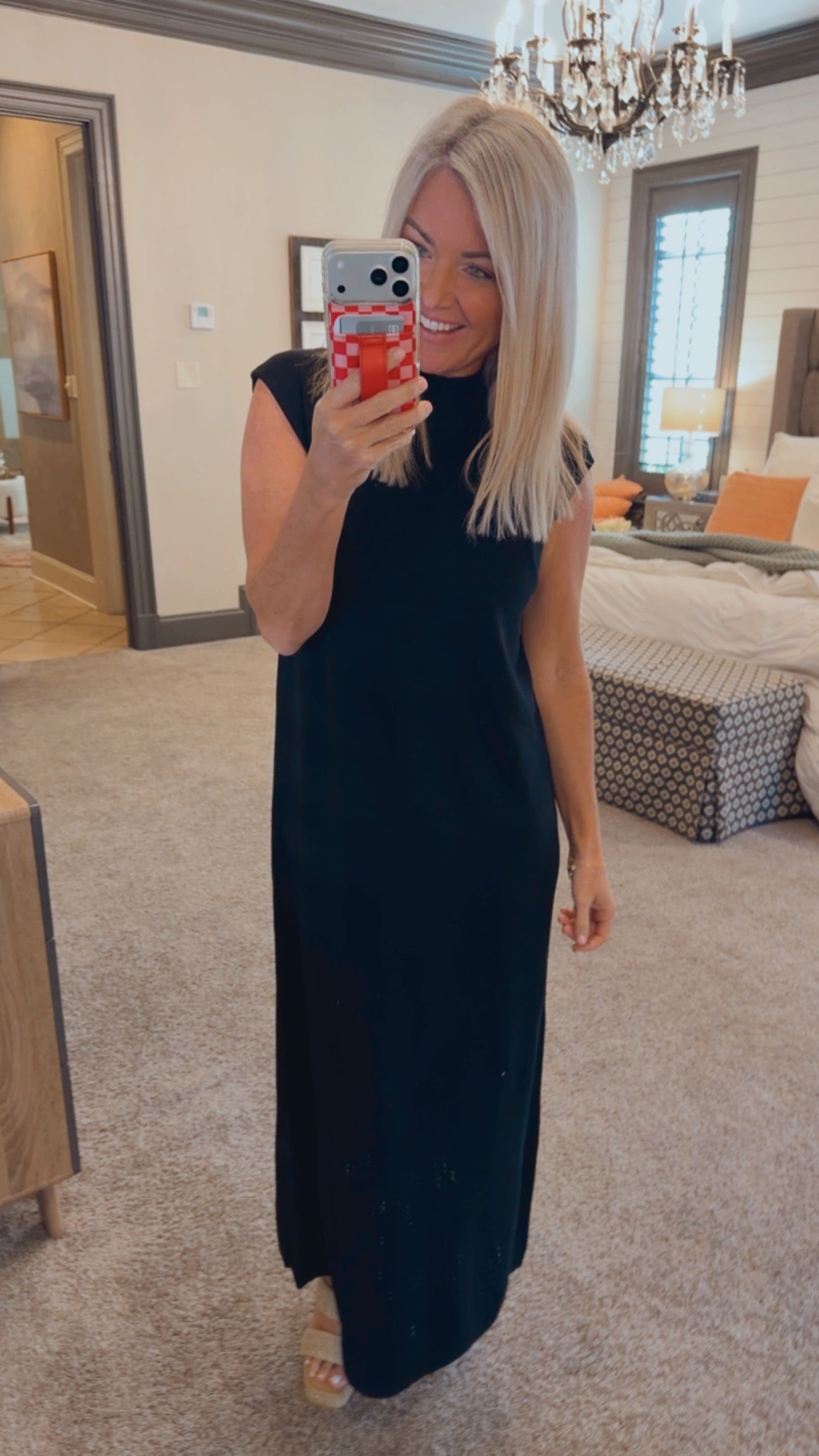 Mock Neck Sweater Dress