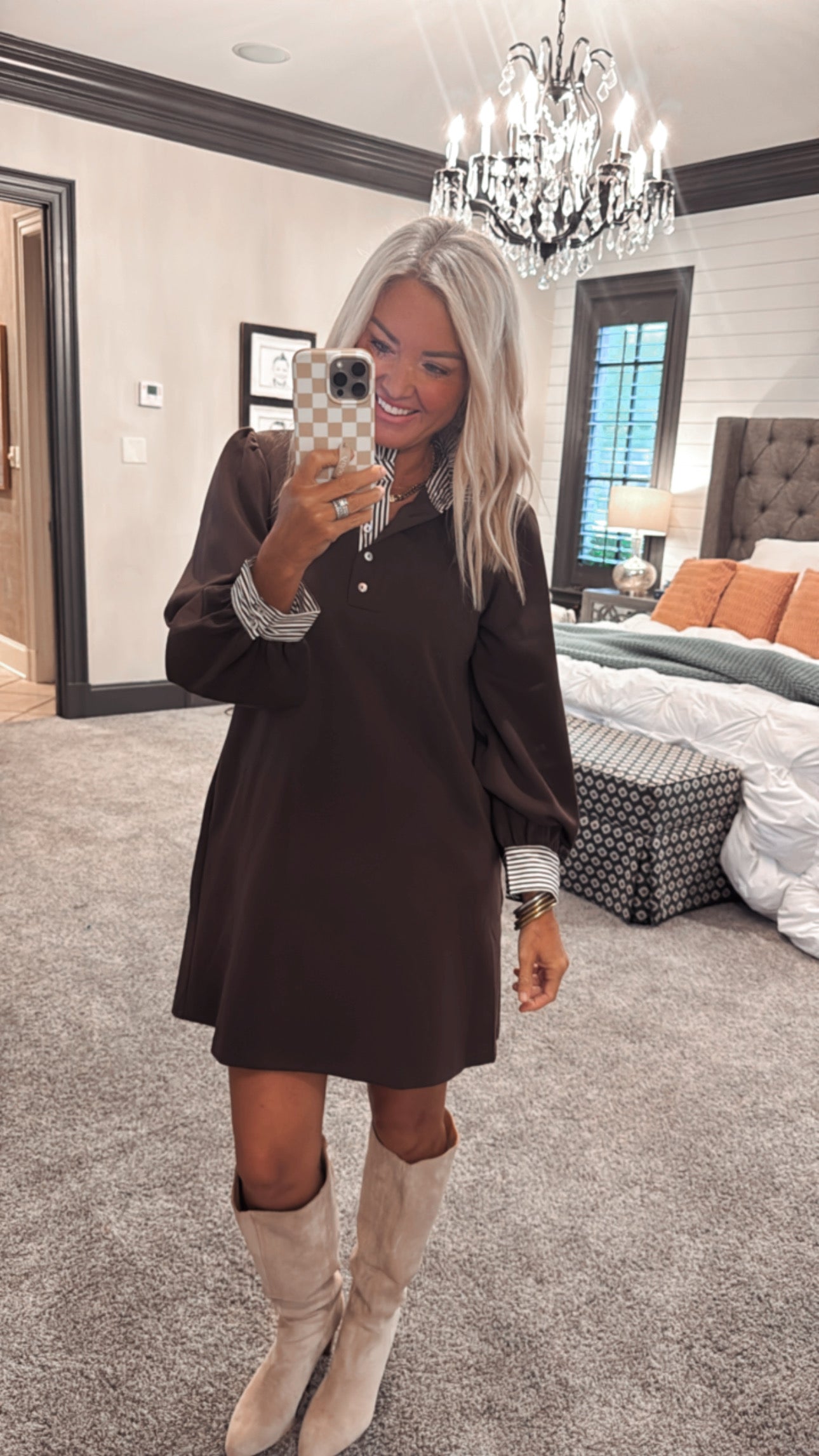 Lillian Stripe Shift Dress