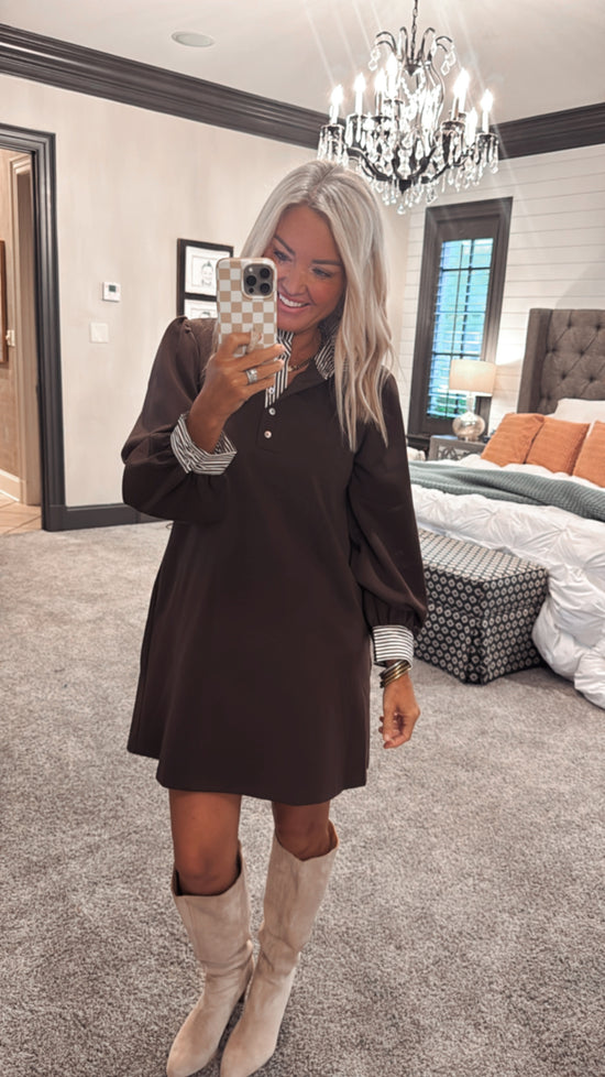 Lillian Stripe Shift Dress