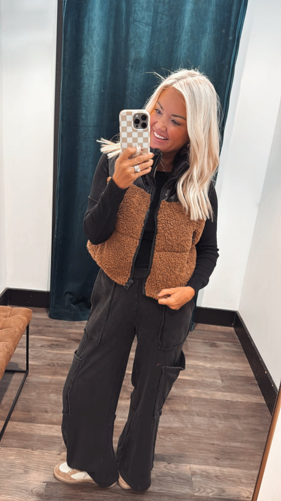 Sherpa Pu Puffer Vest