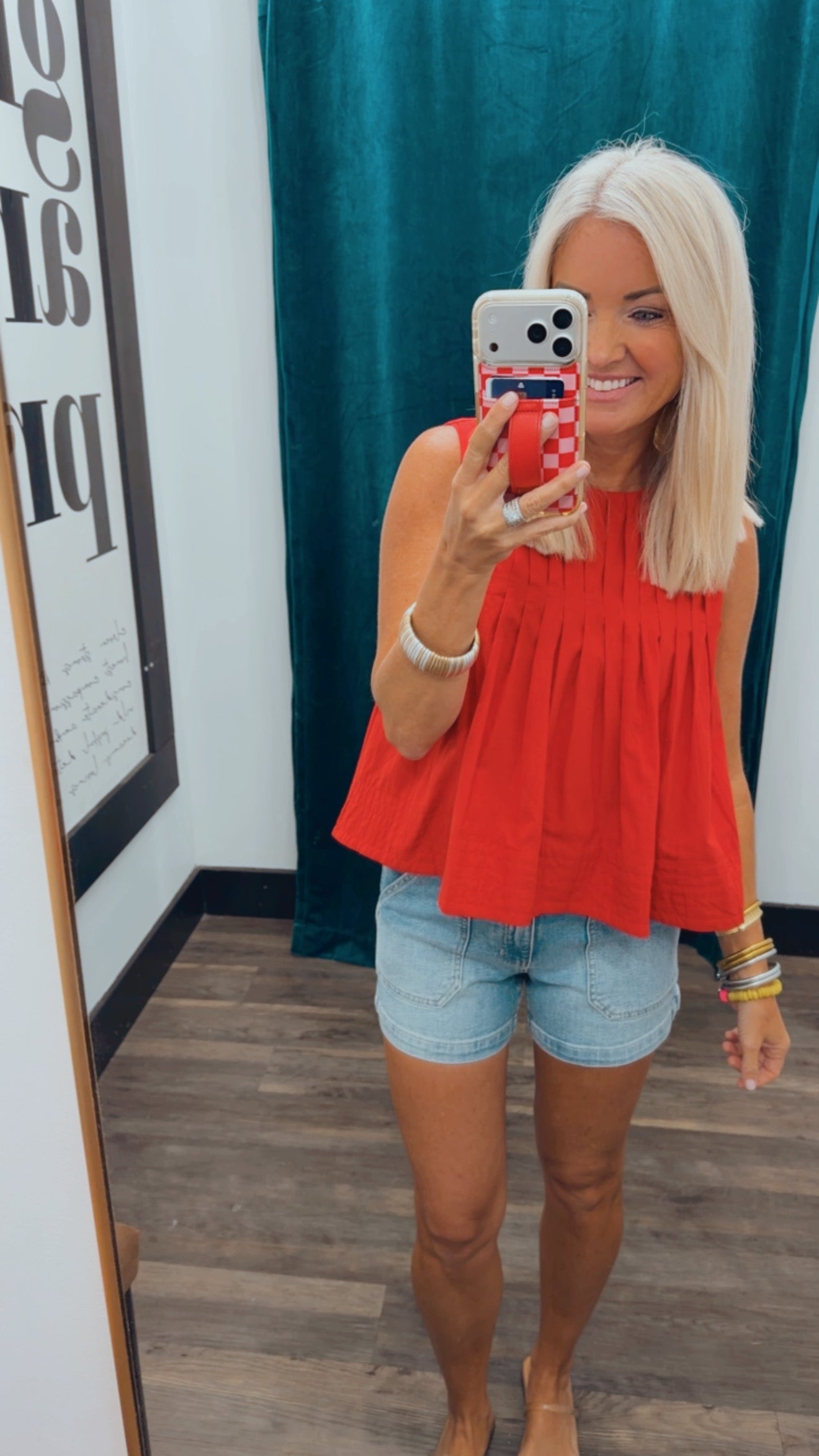 Pleated Detail Top