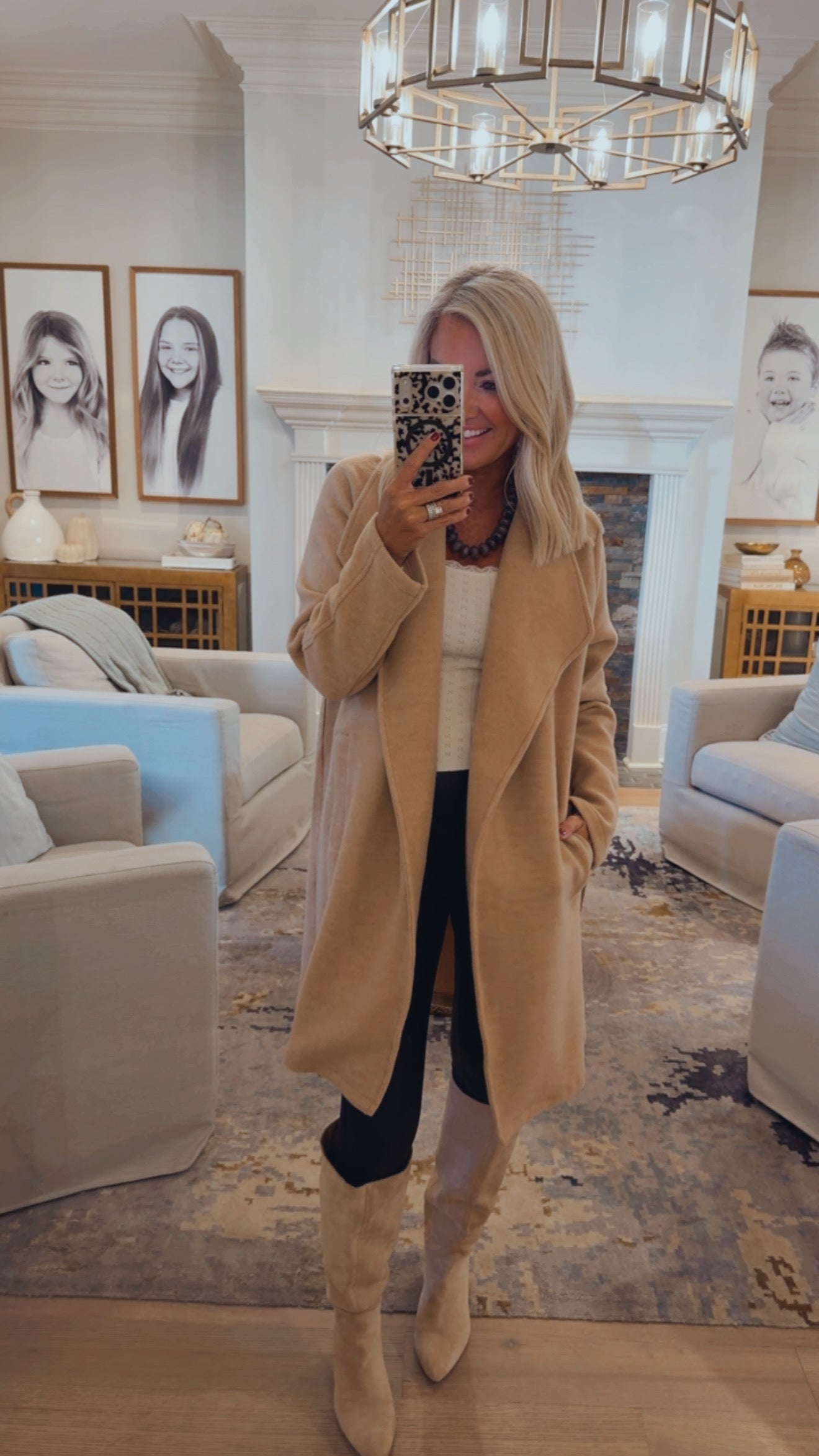 Open Front Knit Jacket