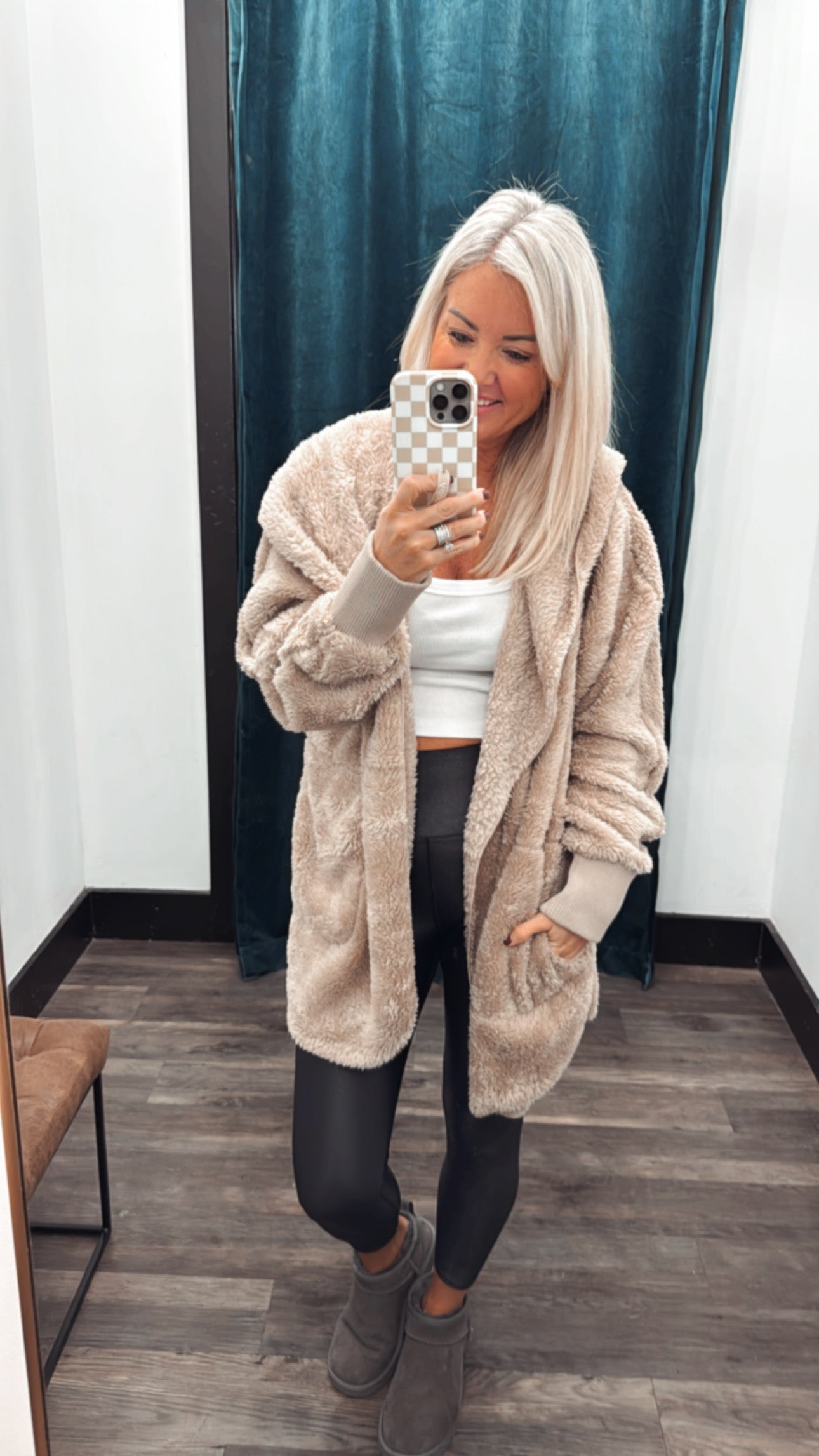 Faux Fur Plush Jacket