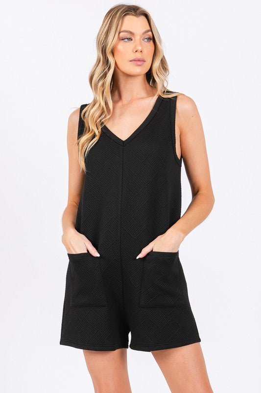 Knit Overall Romper