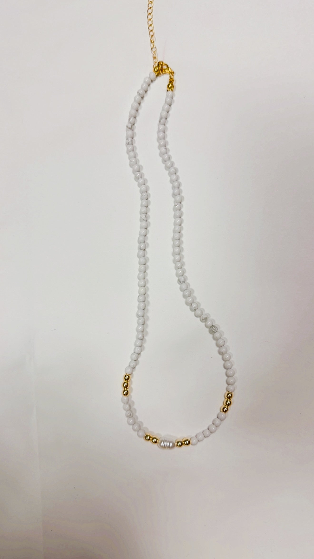 Agate & Crystal Beaded Necklace