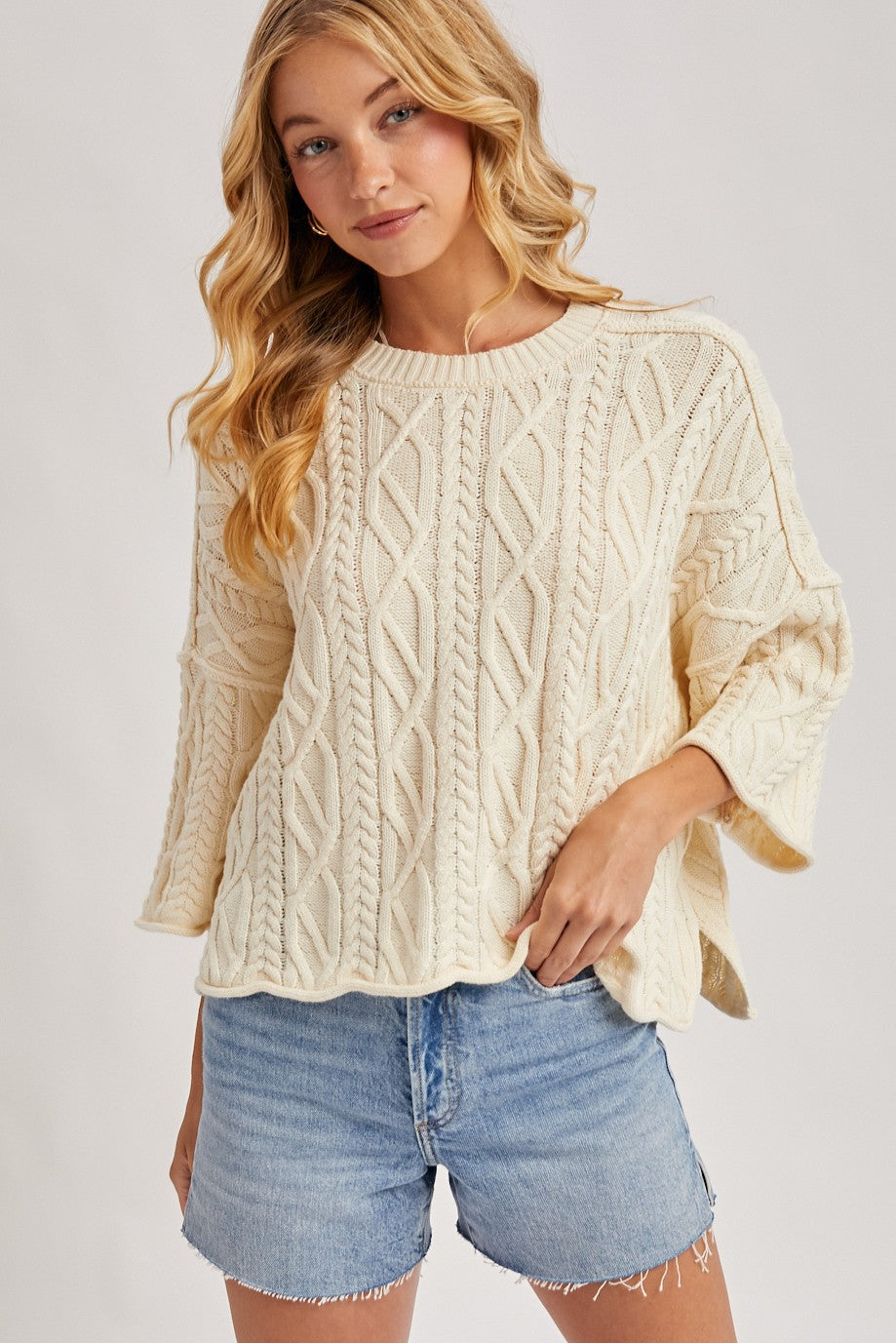 Bell Sleeve Knit Sweater