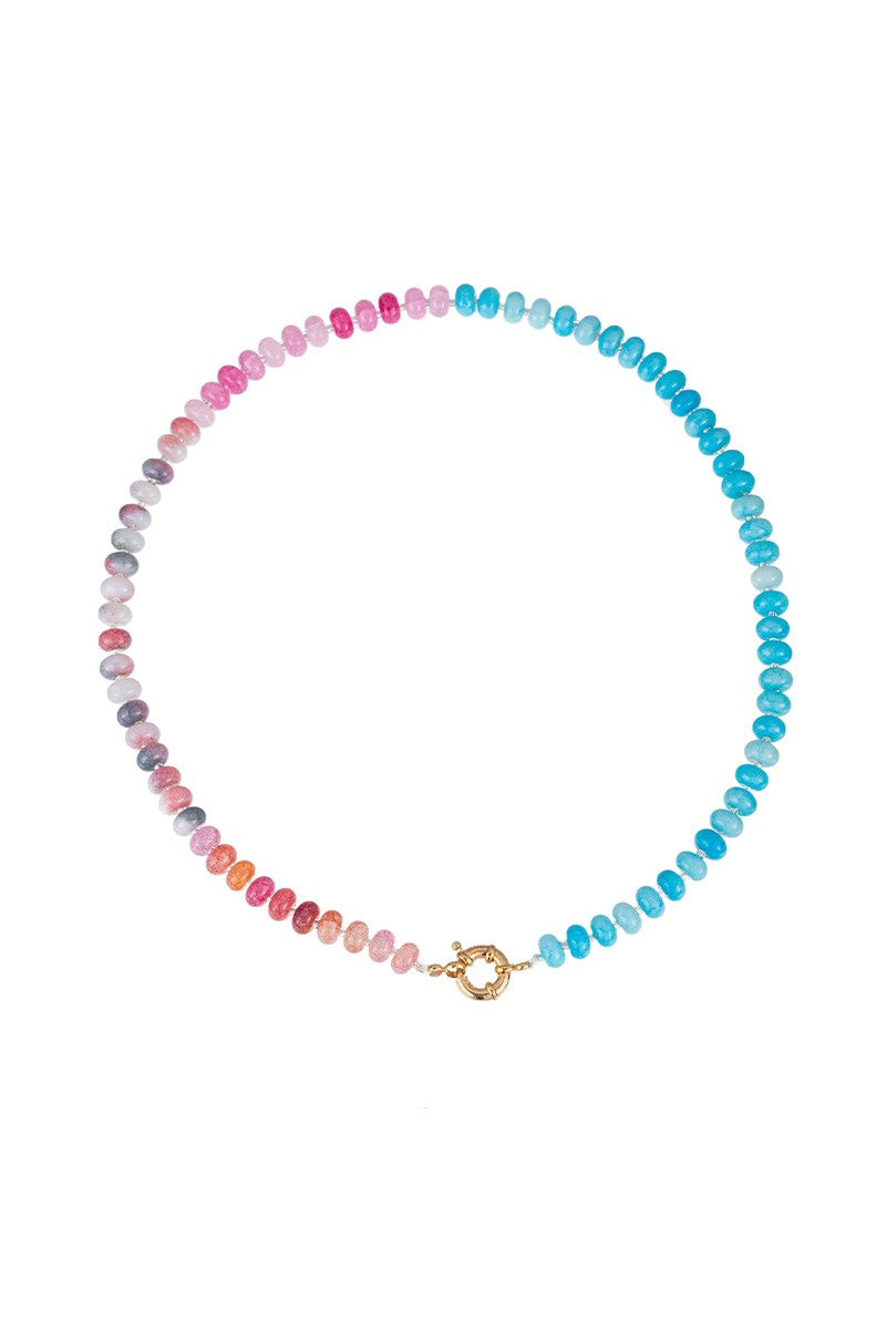 Colorful Glass Beaded Necklace