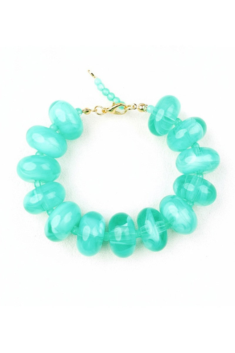 Acrylic Colorful Bead Bracelet