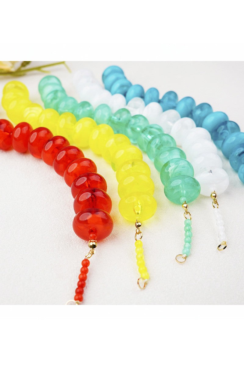 Acrylic Colorful Bead Bracelet