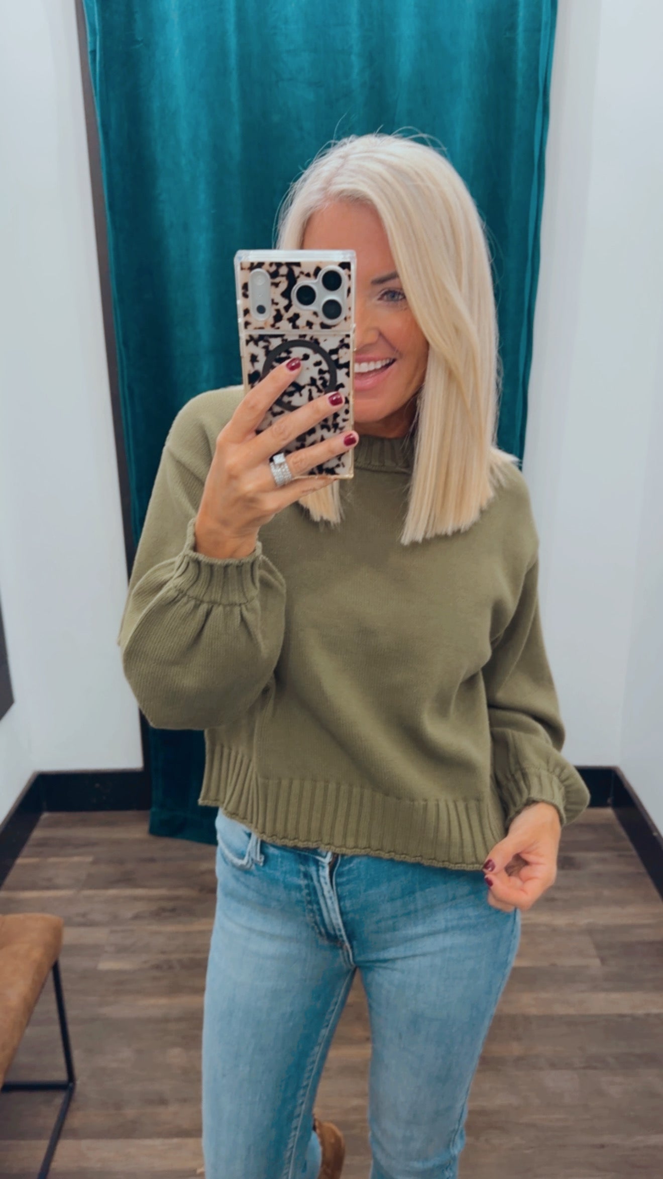 Cozy Cropped Knit Top