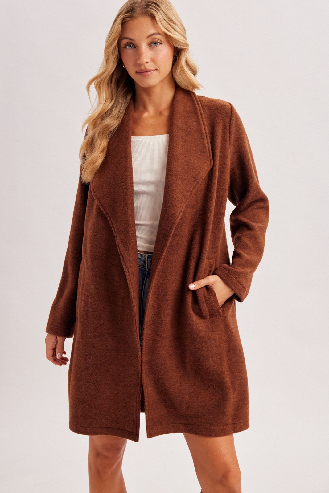 Open Front Knit Jacket