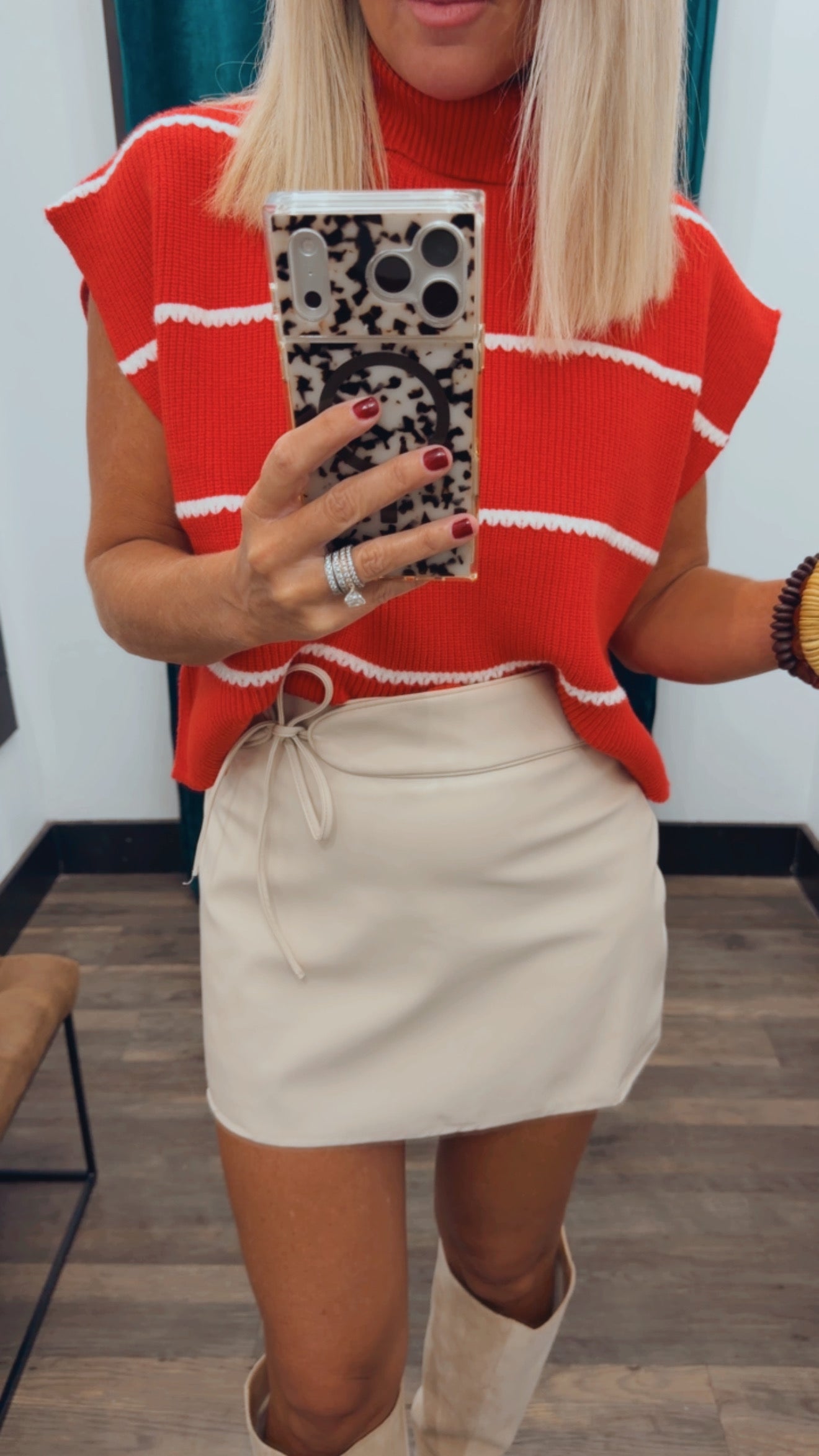 Tie Detail Skort