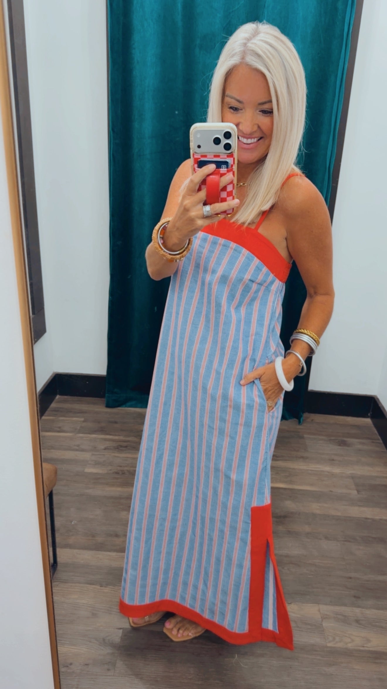 Chambray contrast Dress