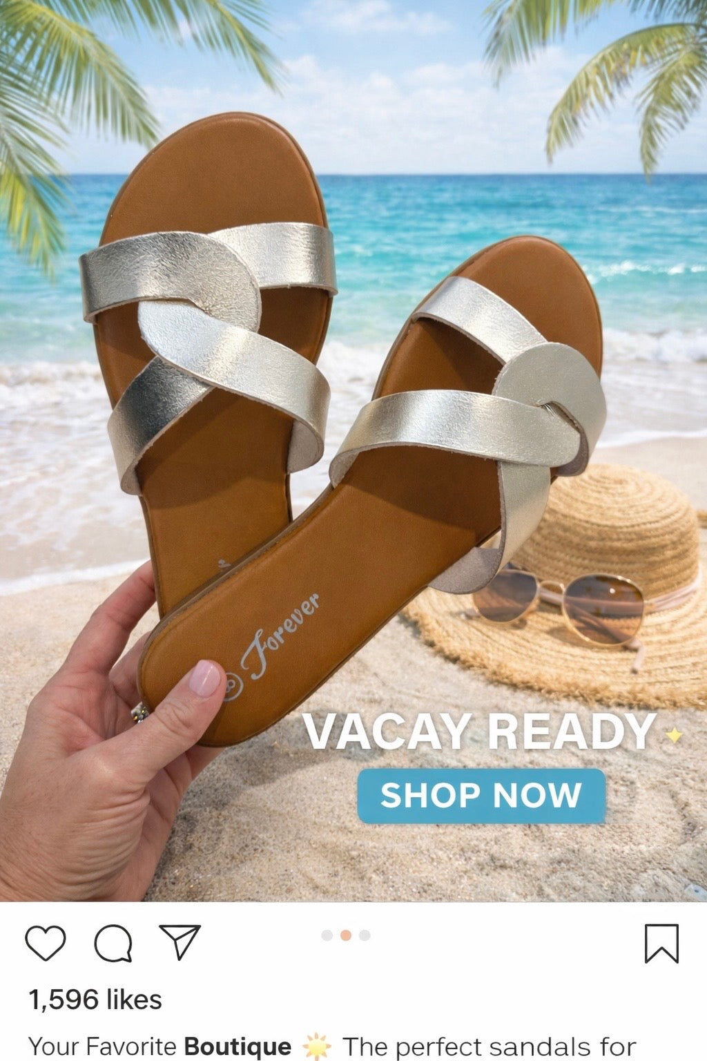 Ample Twisted Strap Gold Sandal