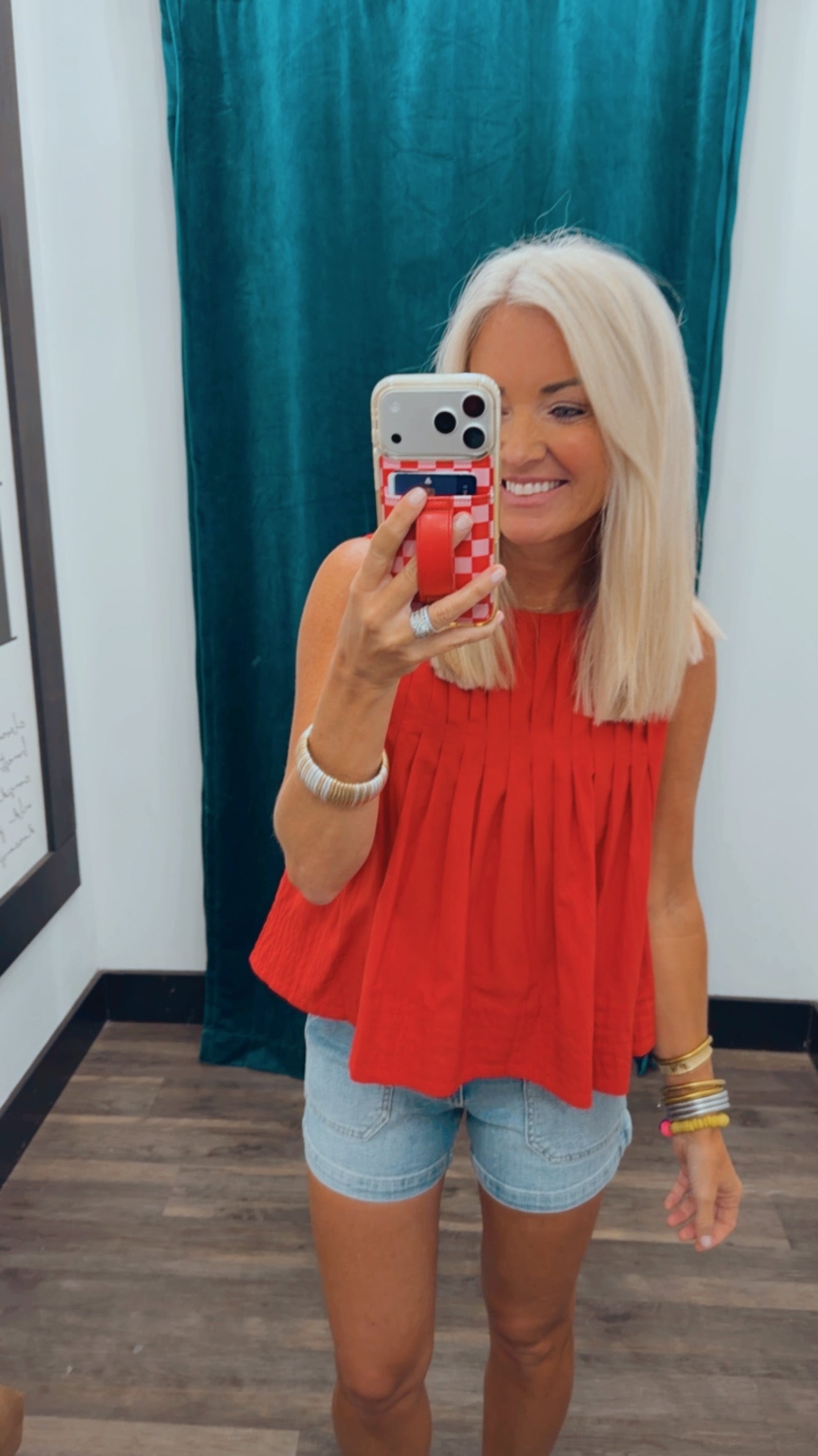 Pleated Detail Top