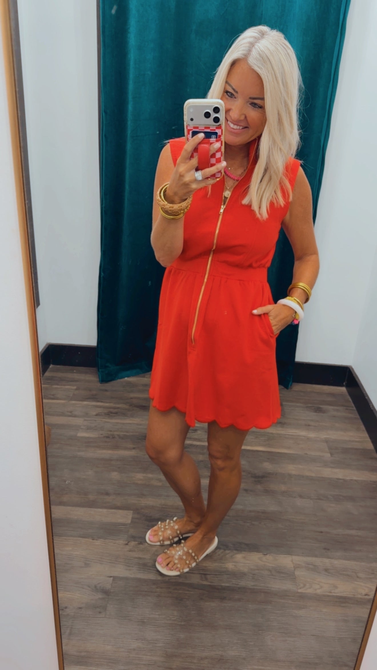 Scallop Collar Dress